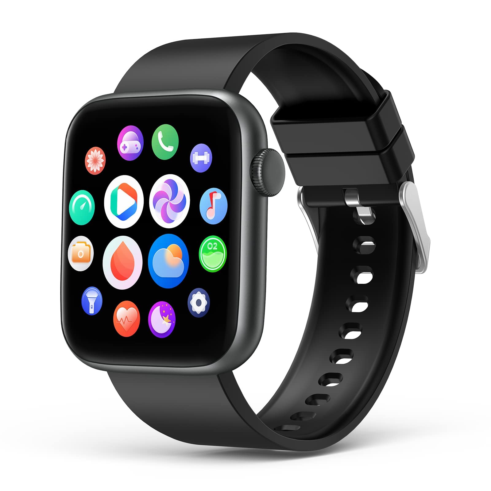 Smart Watch With Bluetooth Call Answer/Dail For Men Women ,1.9'' Hd Full Touch Screen Fitness Tracker, Smartwatch With Heart Rat