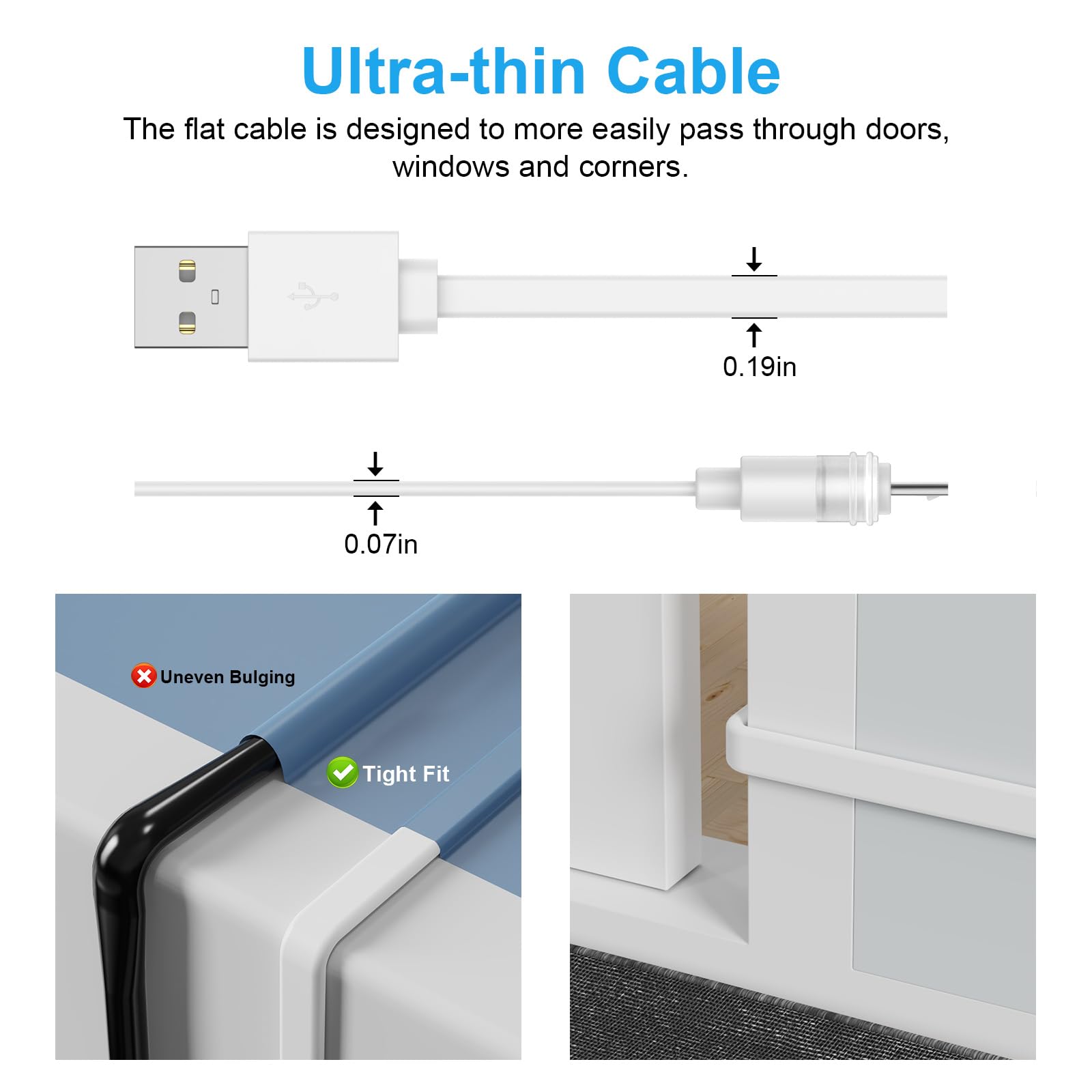 For Simplisafe Outdoor Camera Power Cable, Ip65 Weatherproof Interface Shell, Suitable For All Weather Conditions Continuously C