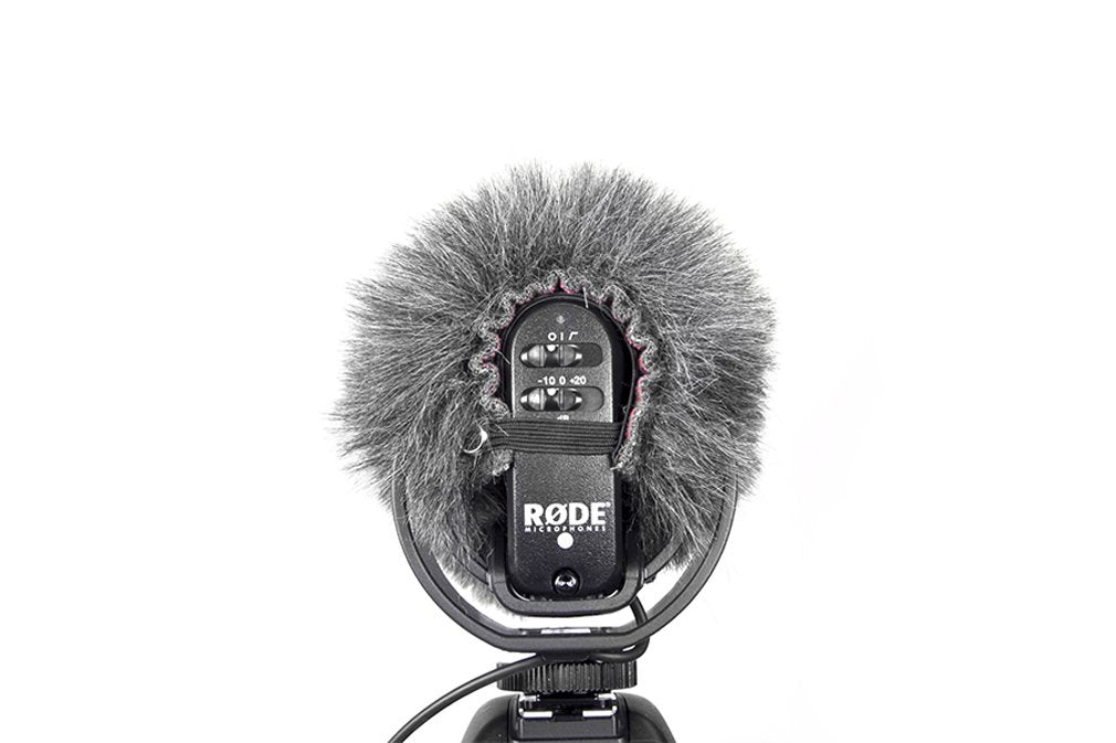 Rycote Mini Windjammer For Rode Videomic Pro With Rycote Lyre Suspension, Fur Windshield