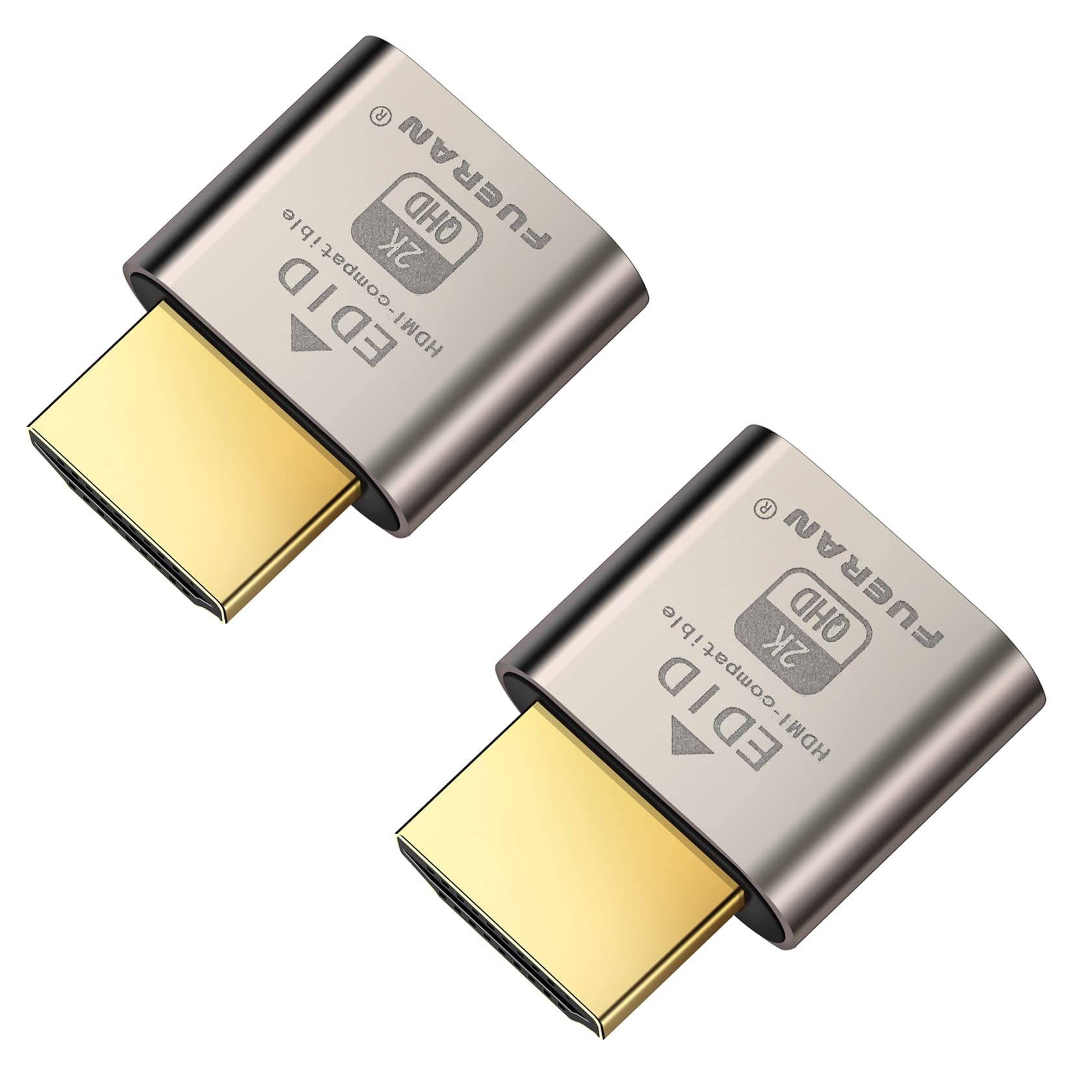 Fueran Dummy Plug,Headless Ghost Display Emulator Hdmi Compatible(Fit Headless 1920X1080 New Generation@60Hz) 2Pack