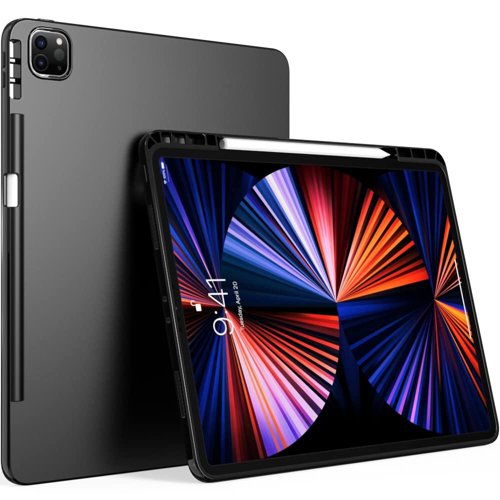 Puxicu Case for iPad Pro 12.9 inch 2021&2022, Slim Design Matte TPU Rubber Soft Skin Silicone Protective Cover for iPad Pro 12.9