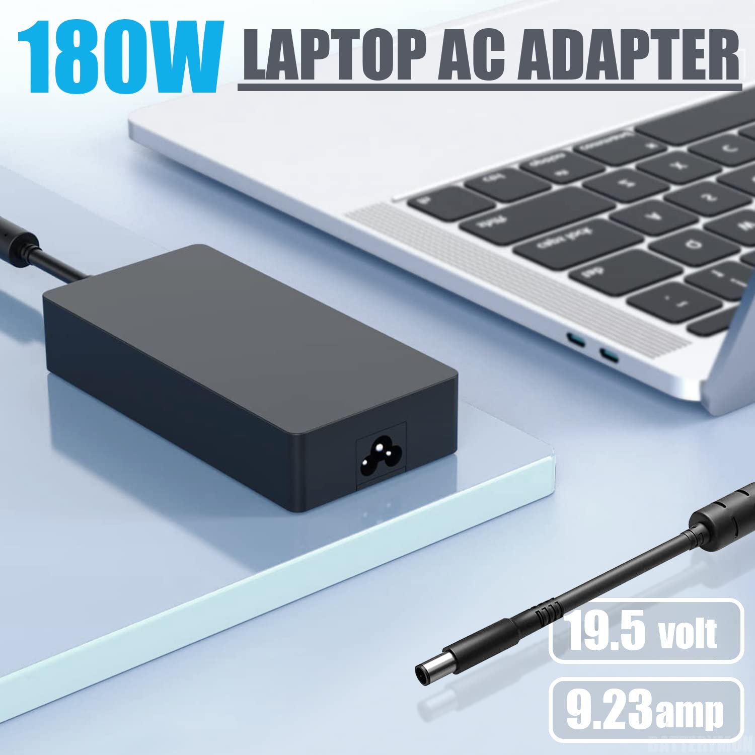 130W 180W Power Adapter For Dell Wd19 Wd19S Wd19Tb Wd19Tbs K20A Docking Station, Dell Wd15 Monitor Dock K17A001, Dell G7 G5 G3 Gaming Laptop Charger La180Pm180 Ha180Pm180 Da180Pm111