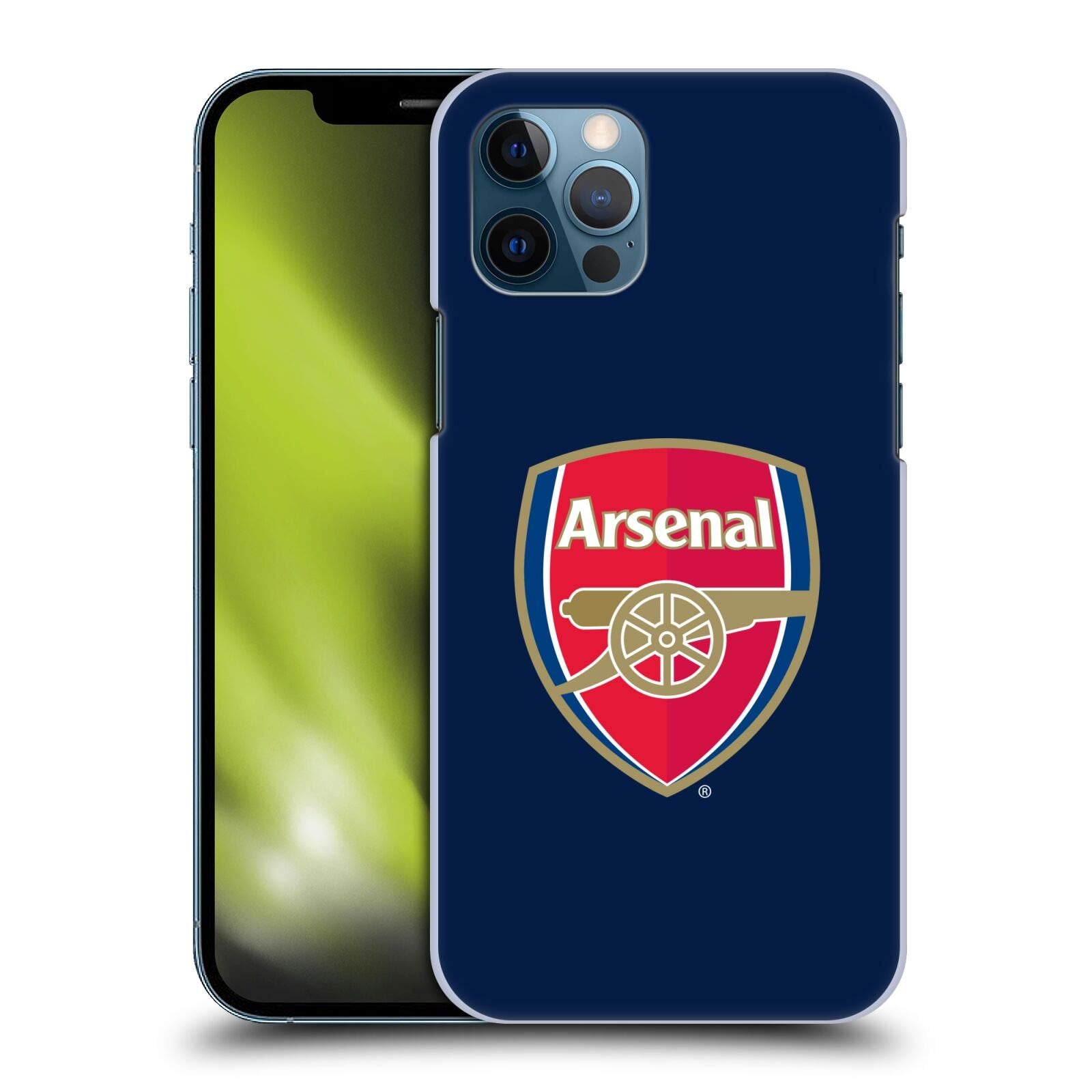 Head Case Designs Officially Licensed Arsenal Fc Full Colour Blue Crest 2 Hard Back Case Compatible With Apple Iphone 12 / Iphon
