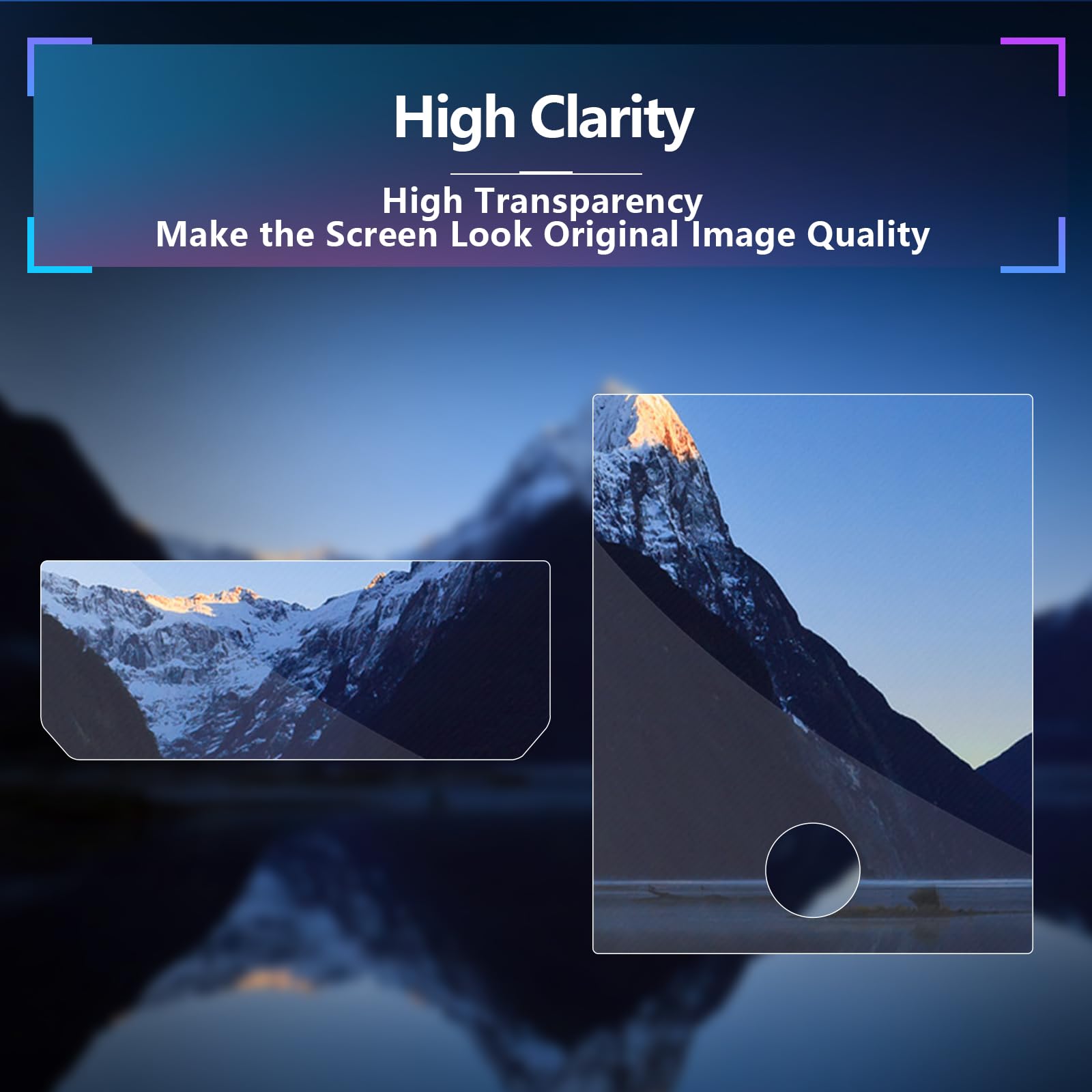 Sxcy For 2024 Gmc Acadia Accessories 2024 Acadia (Elevation/At4/Denali) Navigation Touch Radio Display Screen Protector [15 In+11 In][2 * 2Pcs Nano]