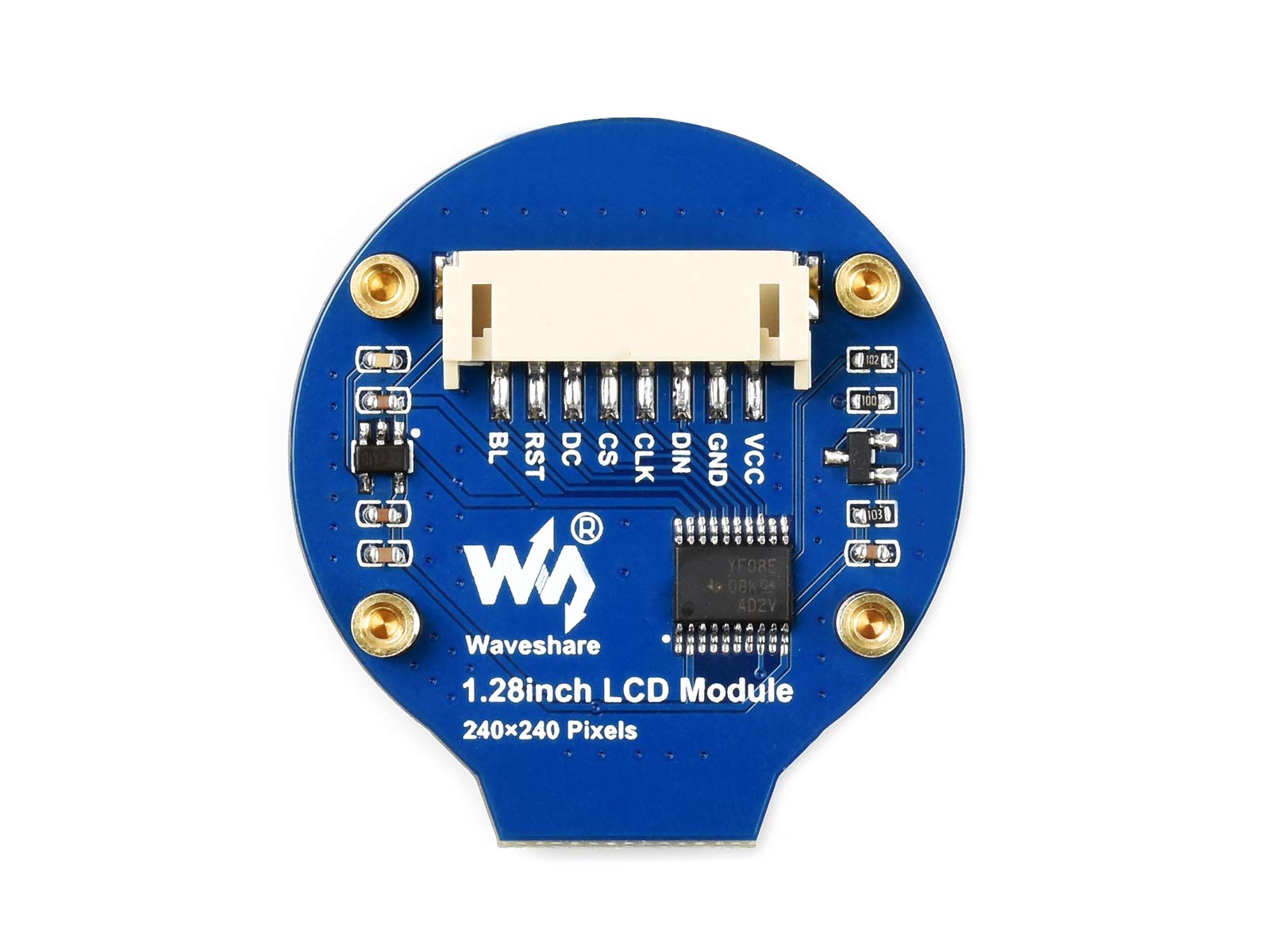 1.28Inch Round Lcd Display Module 240  240 Resolution 65K Rgb Lcd Hat For Raspberry Pi 4B/3B+/3B/2B/Zero/Zero W/Zero Wh, Jetson