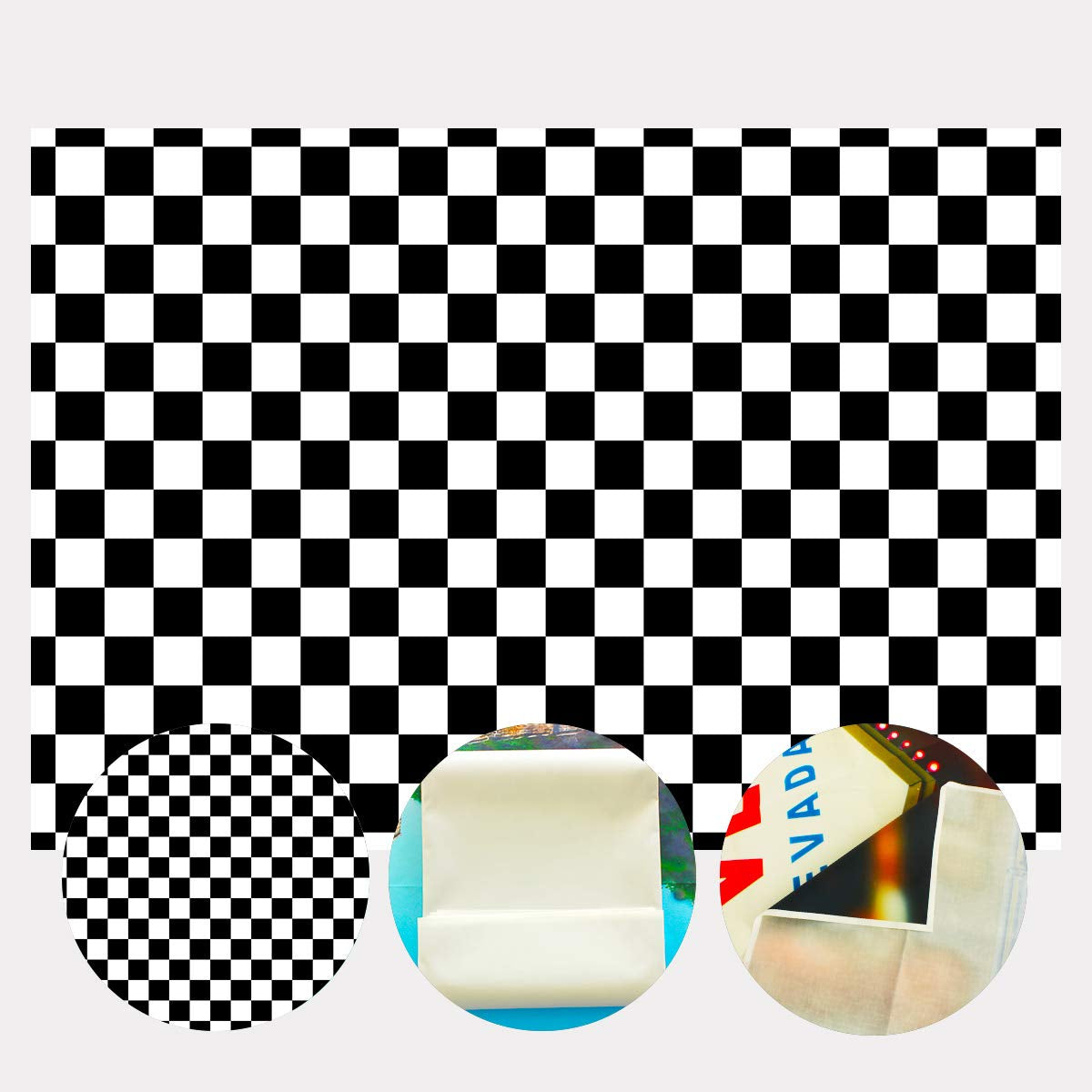 Lylycty 7X5Ft Checkers Backdrop Black And White Racing And Checkered Pattern Photo Booth Chess Board Texture Grid Photography Ba