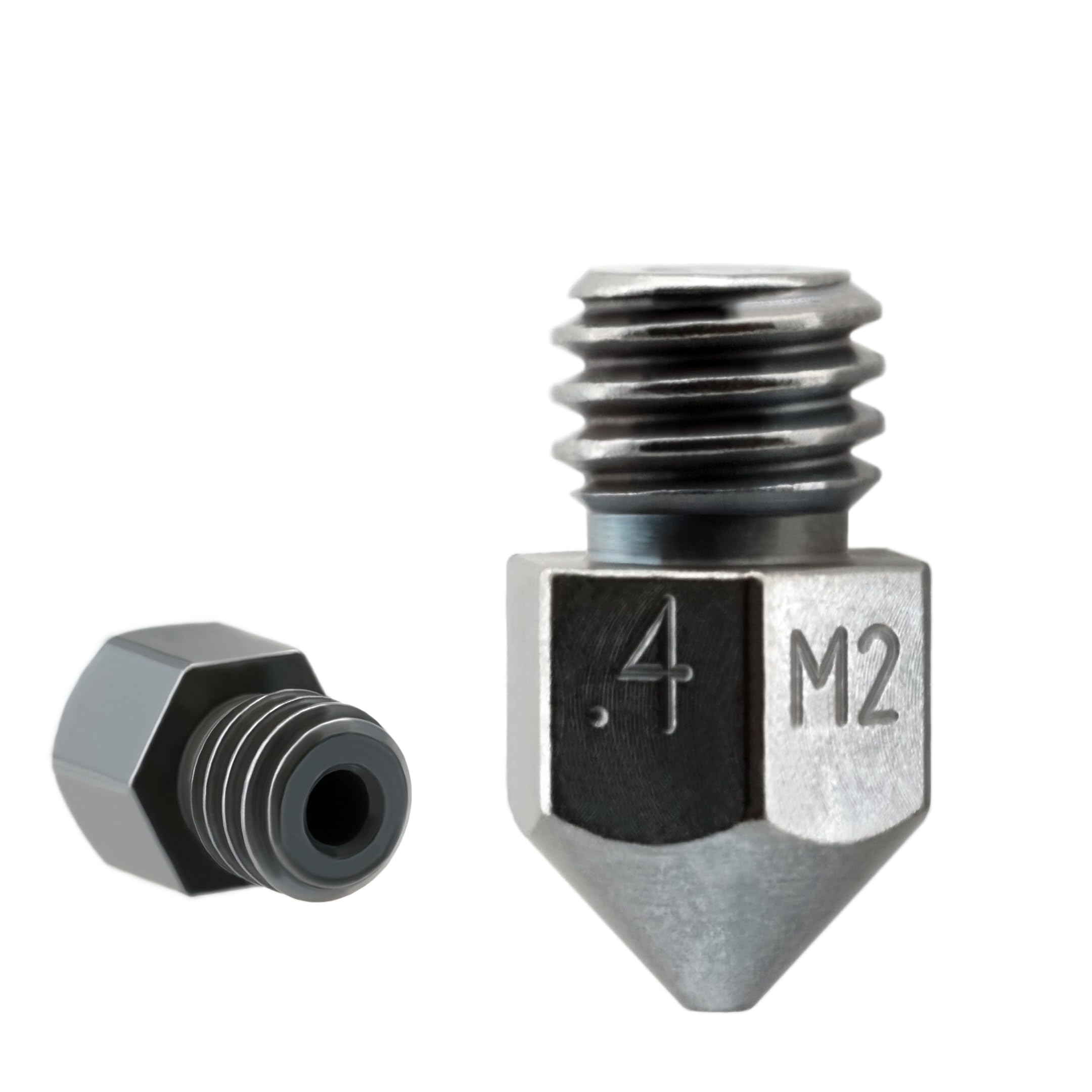 Microswiss Mk8 Plated M2 Hardened High Speed Steel Nozzle (.4Mm)