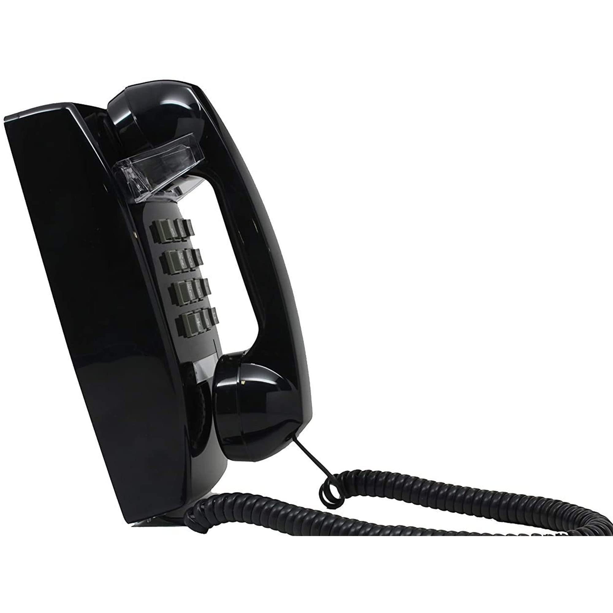 Single Line Classic 2554 Wall Phone With Loud Ringer And Handset Volume Control, Black   Wall Mount Jack Required