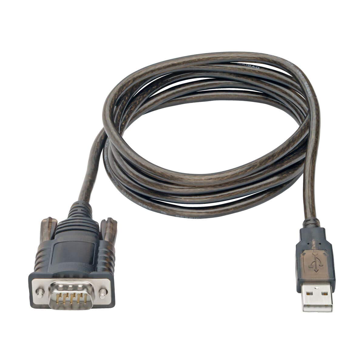 Tripp Lite USB to Serial RS-232 Adapter Cable FTDI U209-005-COM with COM Retention Black 5ft