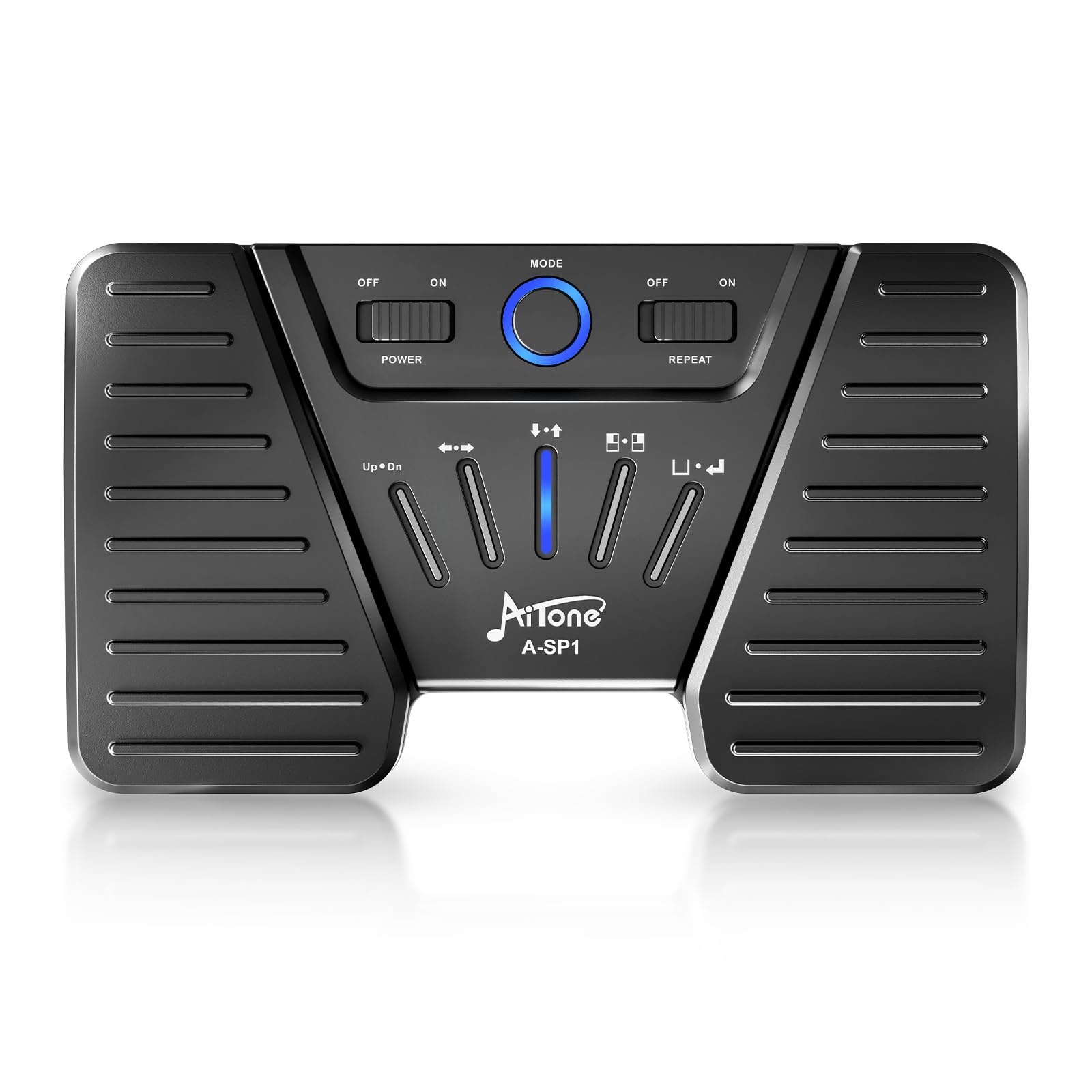 AITONE Wireless Page Turner Bluetooth Foot Pedal Music Page Turner for iPad Tablets Android ios Phones Piano Keyboard Compatible