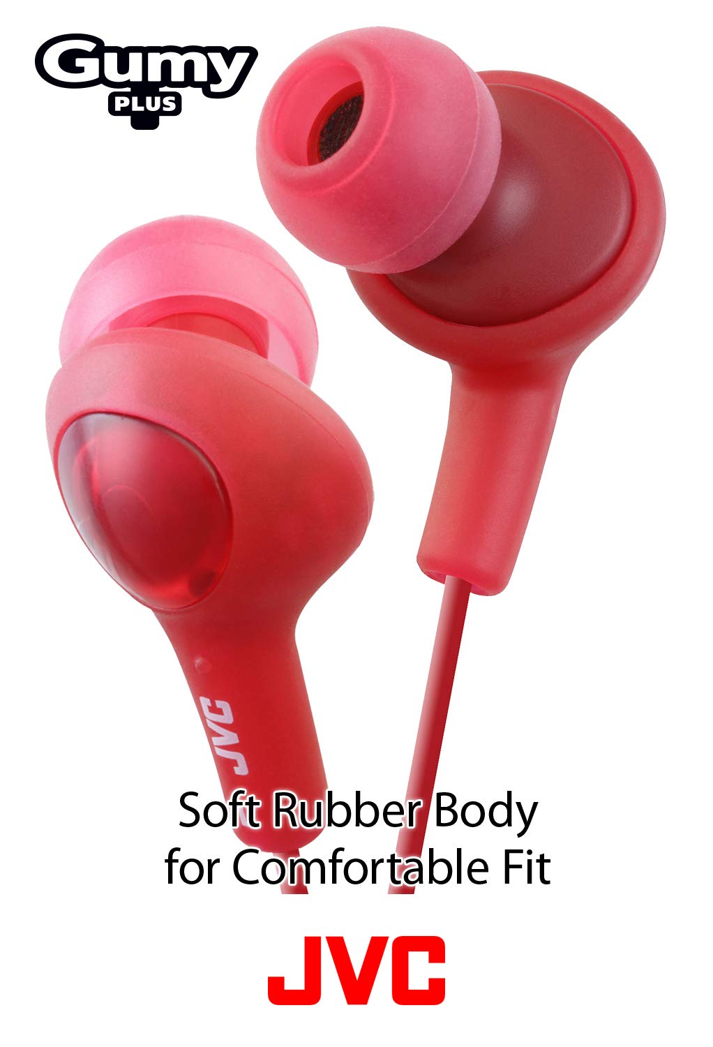 JVC HAFX5A Gumy Plus Inner Ear Headphones (Blue)