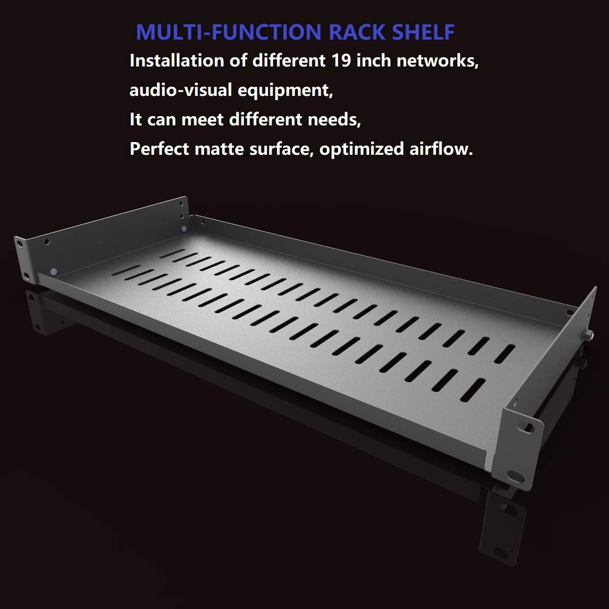 Jingchengmei 1U Disassembled Vented Cantilever Server Rack Mount Shelf ...