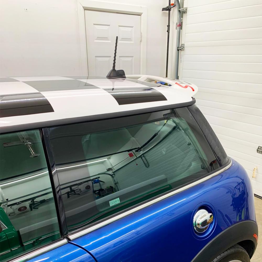 Vofono Antenna For 1999 2020 Mini Cooper Paceman Countryman Clubman Convertible, Car Mini Cooper Accessories, 6.5 Inch Short Spiral Replacement Mini Cooper Antenna Mast For Fm Am Radio Reception