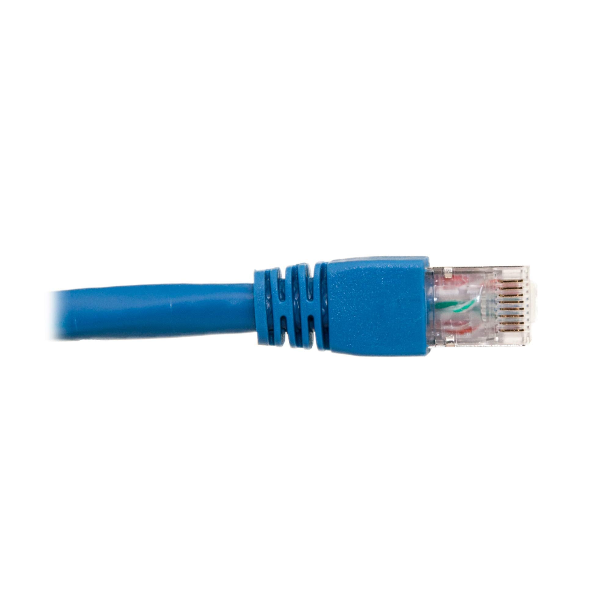 Cablewholesale 50 Foot Shielded Cat6 Blue Ethernet Patch Cable, Snagless/Boot 24Awg, Rj45 Gold Plate Connector, 4 Pair Stranded