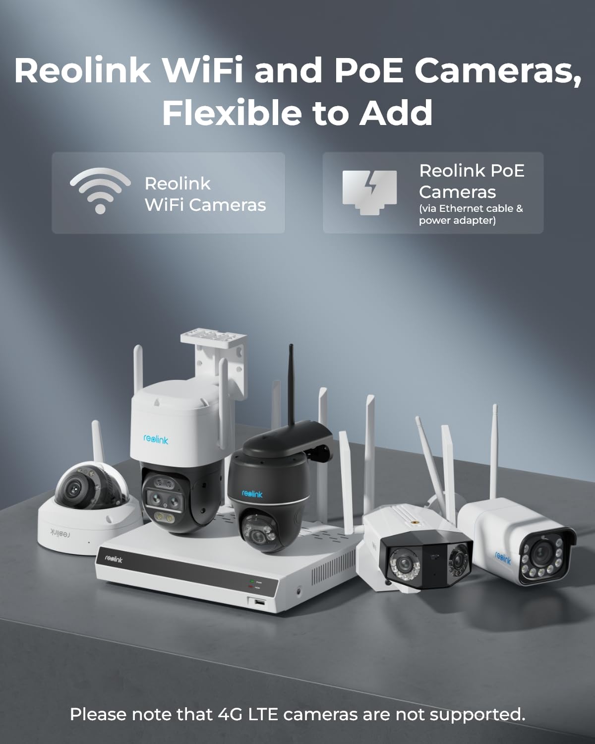 Reolink 16 Channel 4K Wifi Nvr With Wifi 6 And 2.4/5 Ghz Wifi, Built In 2Tb Hdd, Support 12Mp/8Mp/5Mp/4Mp Hd Reolink Ip Cameras, 24/7 Recording For Home Security Camera System, Not Poe Ports, Rln12W