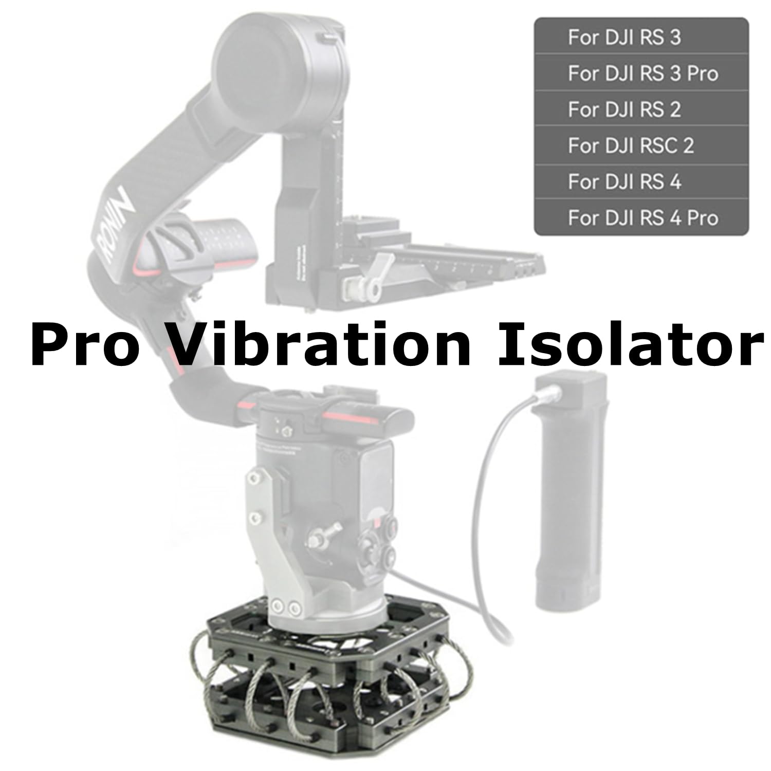 Came Tv Vibration Isolator Wire Mount For Dji Rs 4 / Rs 4 Pro/Rs 3 / Rs 3 Pro/Rs 3 Mini / Rs2 / Rsc 2 Gimbal Handheld Stabilizer