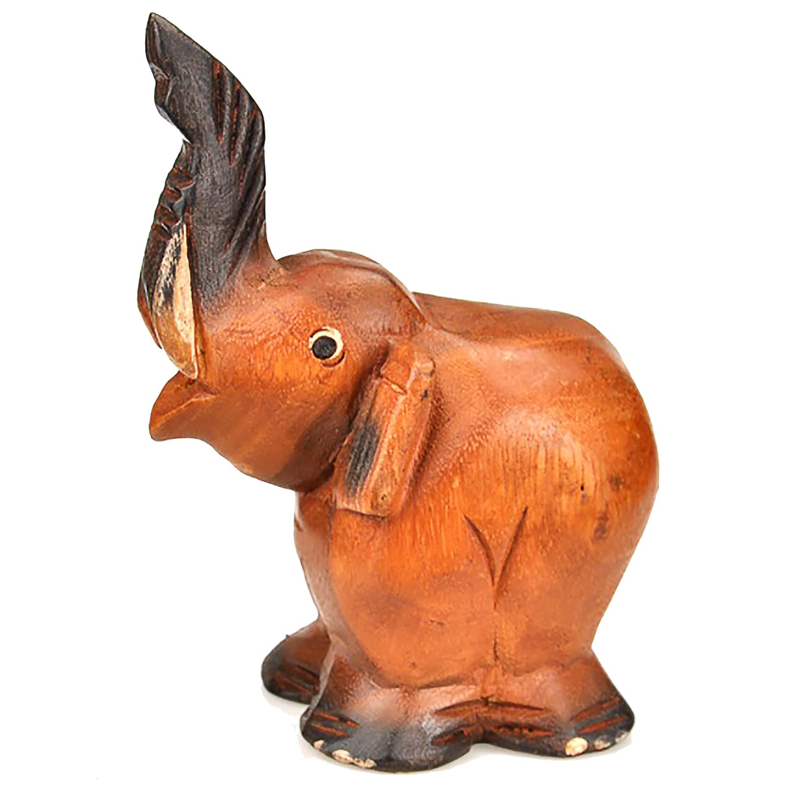 3.5'' Wooden Elephant Call Whistle   Musical Ocarina Craft Decor