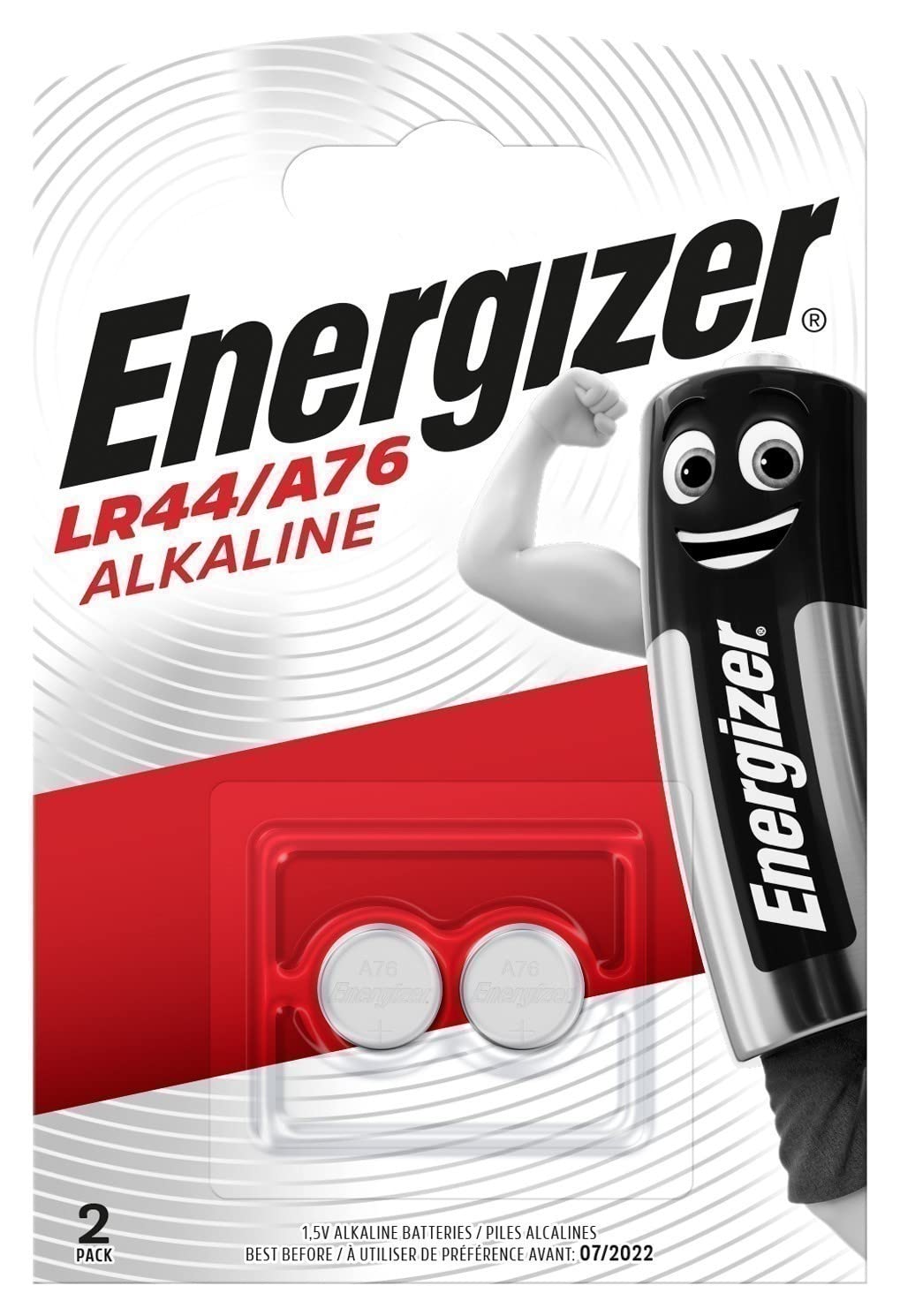 Energizer Lr44/A76 Alkaline 2 Pack