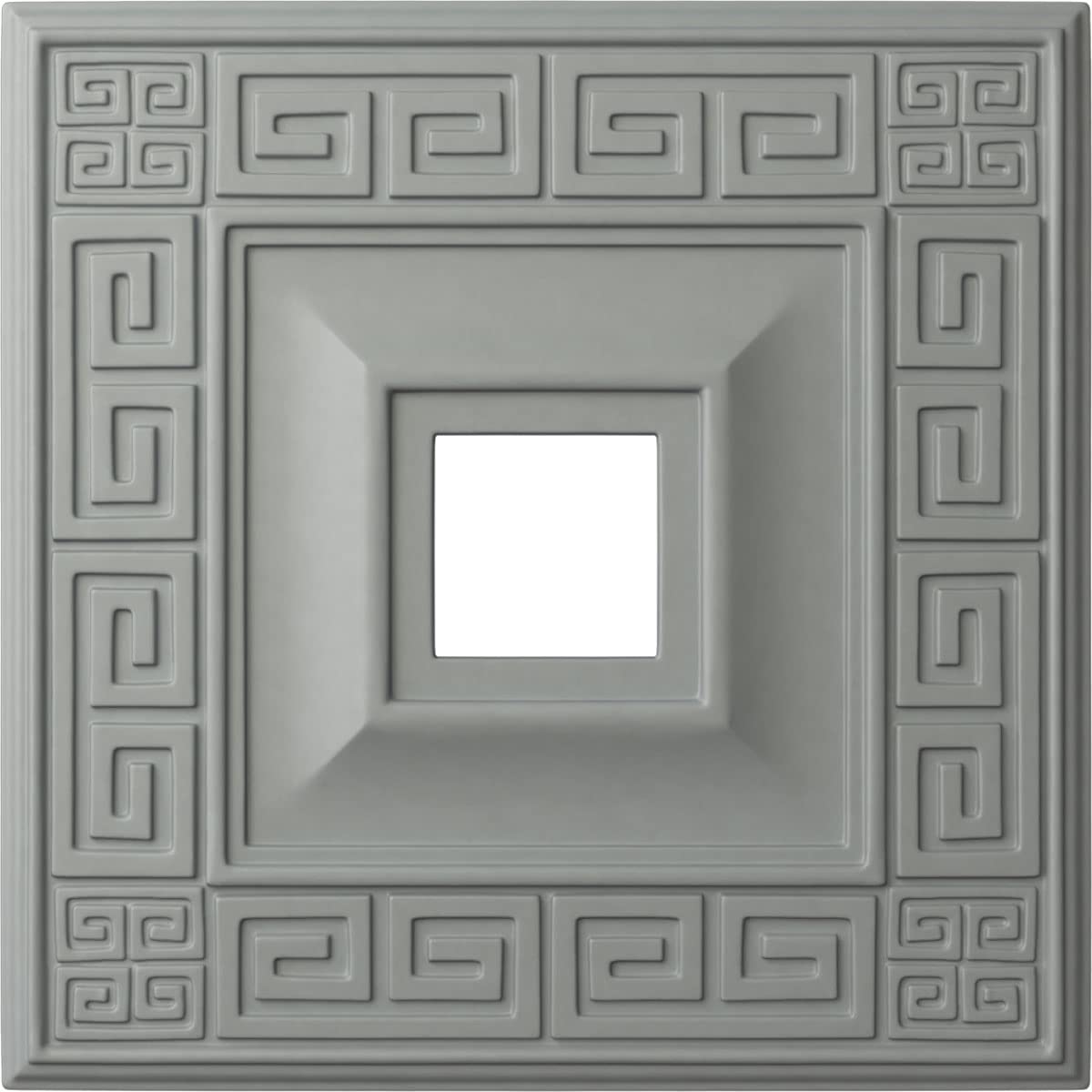 Ekena Millwork Cm18Er Eris Ceiling Medallion, 18''W X 18''H X 3 1/2''Id X 1 1/8''P, Factory Primed