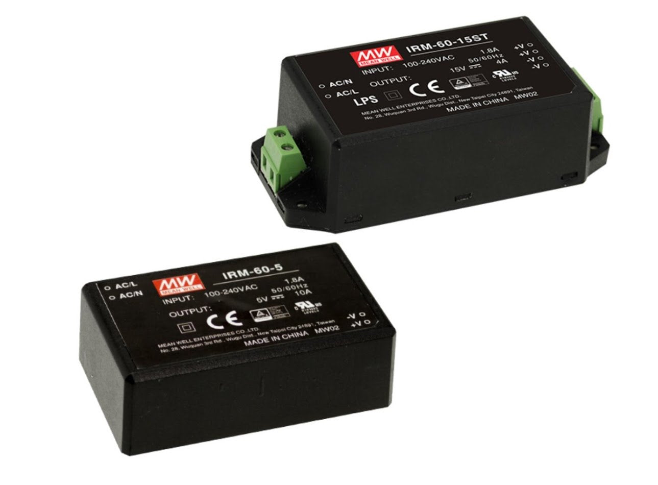 Industrial Open Frame 60W 12V 5A Irm 60 12St Meanwell Ac Dc Smps Irm 60 Series Mean Well Switching Power Supply