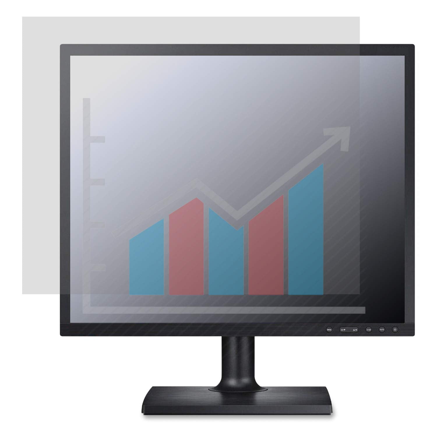 V7 PS19.0SA2-2N 19 Privacy Filter (5:4, 14.84 x 11.89 in / 37.69 x 30.20 cm, cleaning cloth, mounting straps) matt/glossy