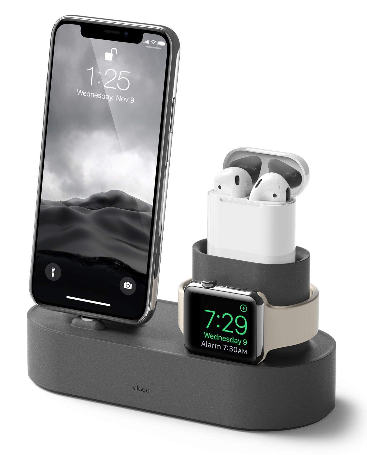 Elago 3 In 1 Charging Station Compatible With Apple Products, Apple Watch, Apple Airpods Pro 2/1, Airpods 3/2/1 And Iphone [Orig