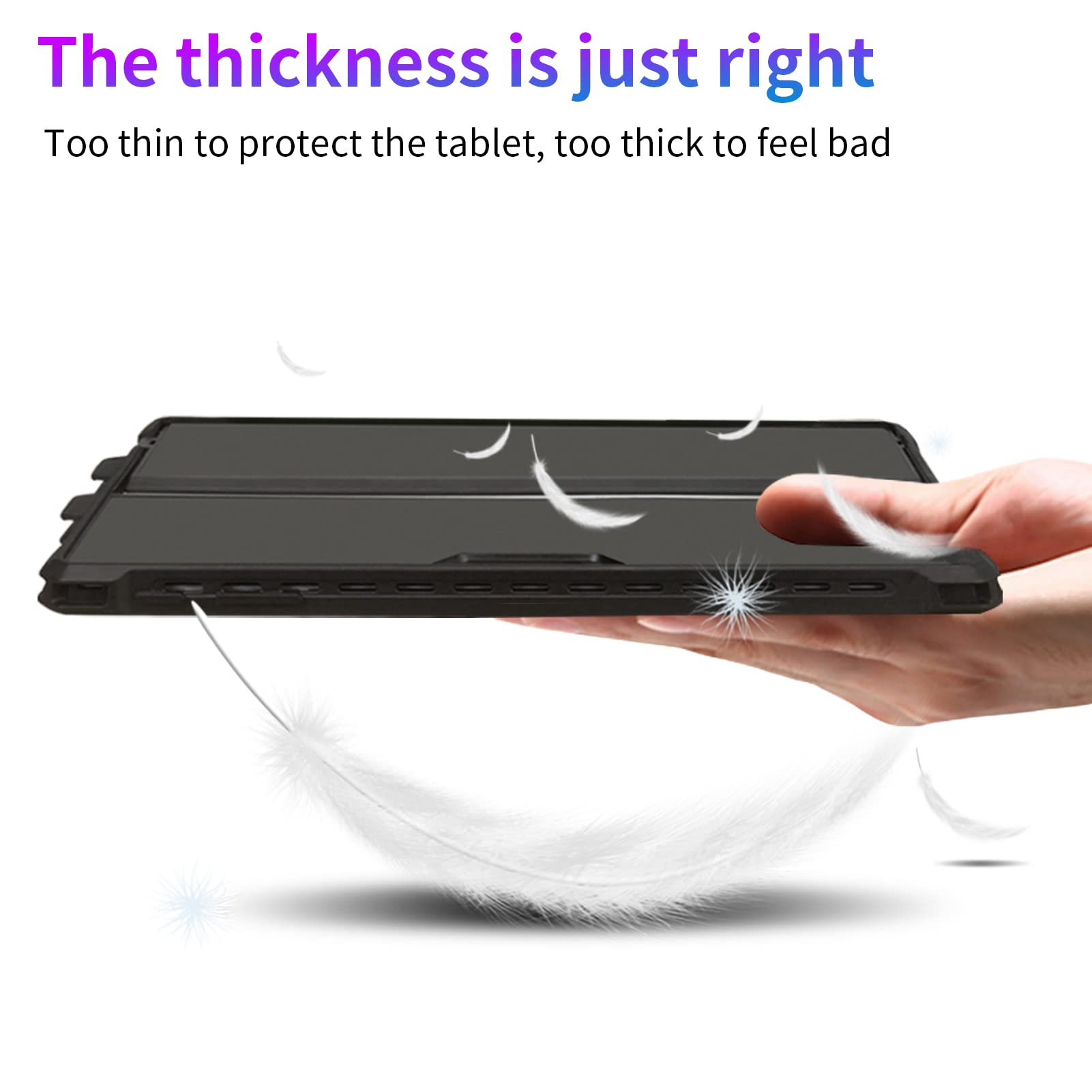 Sssgrgb Case Fit 12.3'' Microsoft Surface Pro Plus/Pro 7/Pro 6/Pro 5/Pro 4/Pro Lte, Protective Rugged Cover Case, With Stylus Pe