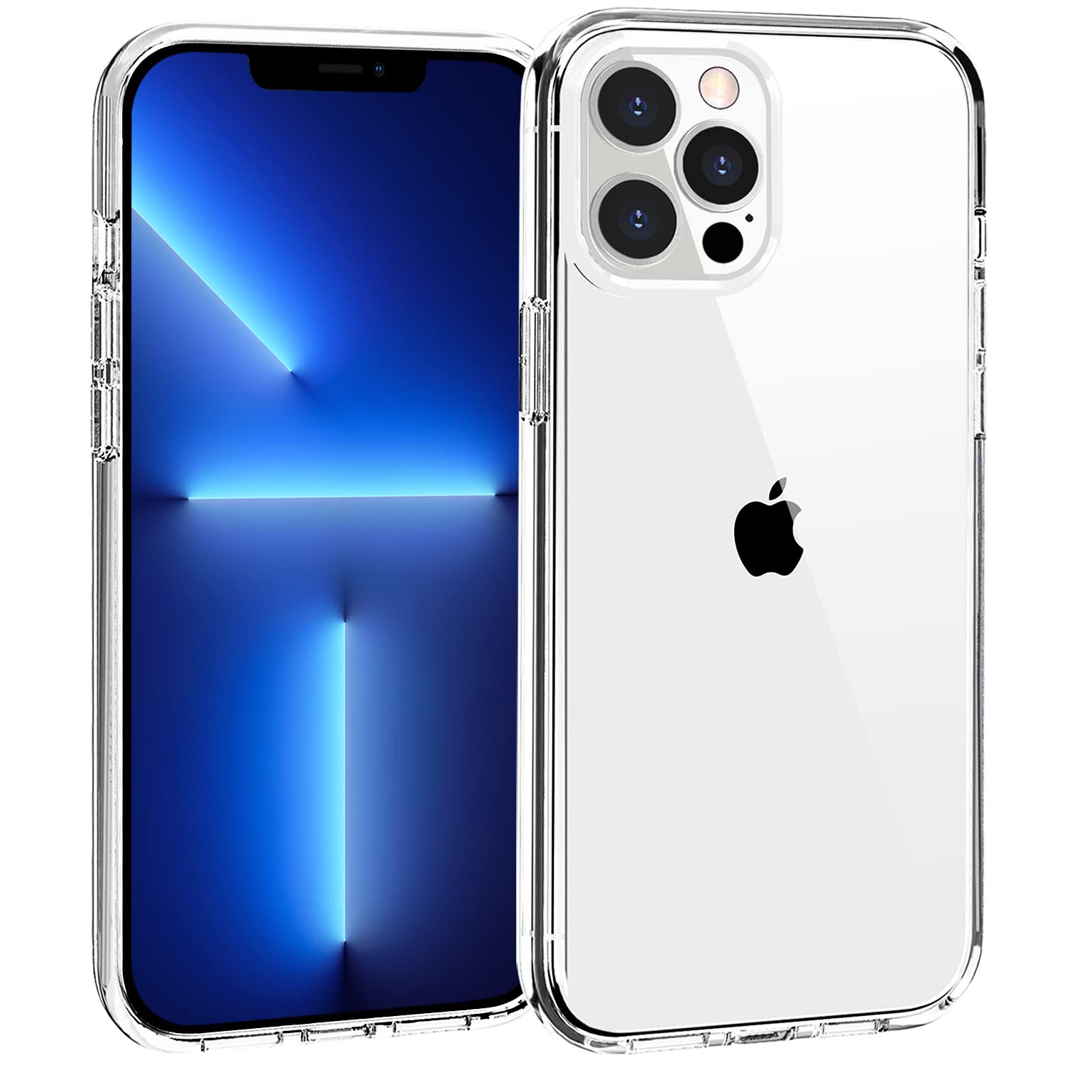 Tenoc Phone Case Compatible With Iphone 13 Pro Max, Clear Case Shockproof Protective Bumper Slim Cover For 6.7 Inch