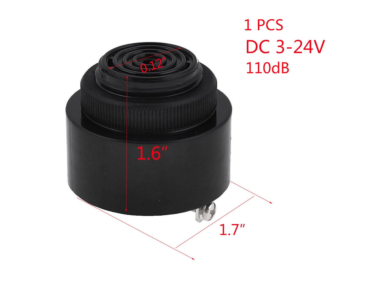 Yxq Dc 3 24V 110Db Industrial Electronic Continuous Sound Buzzer 2.8Khz