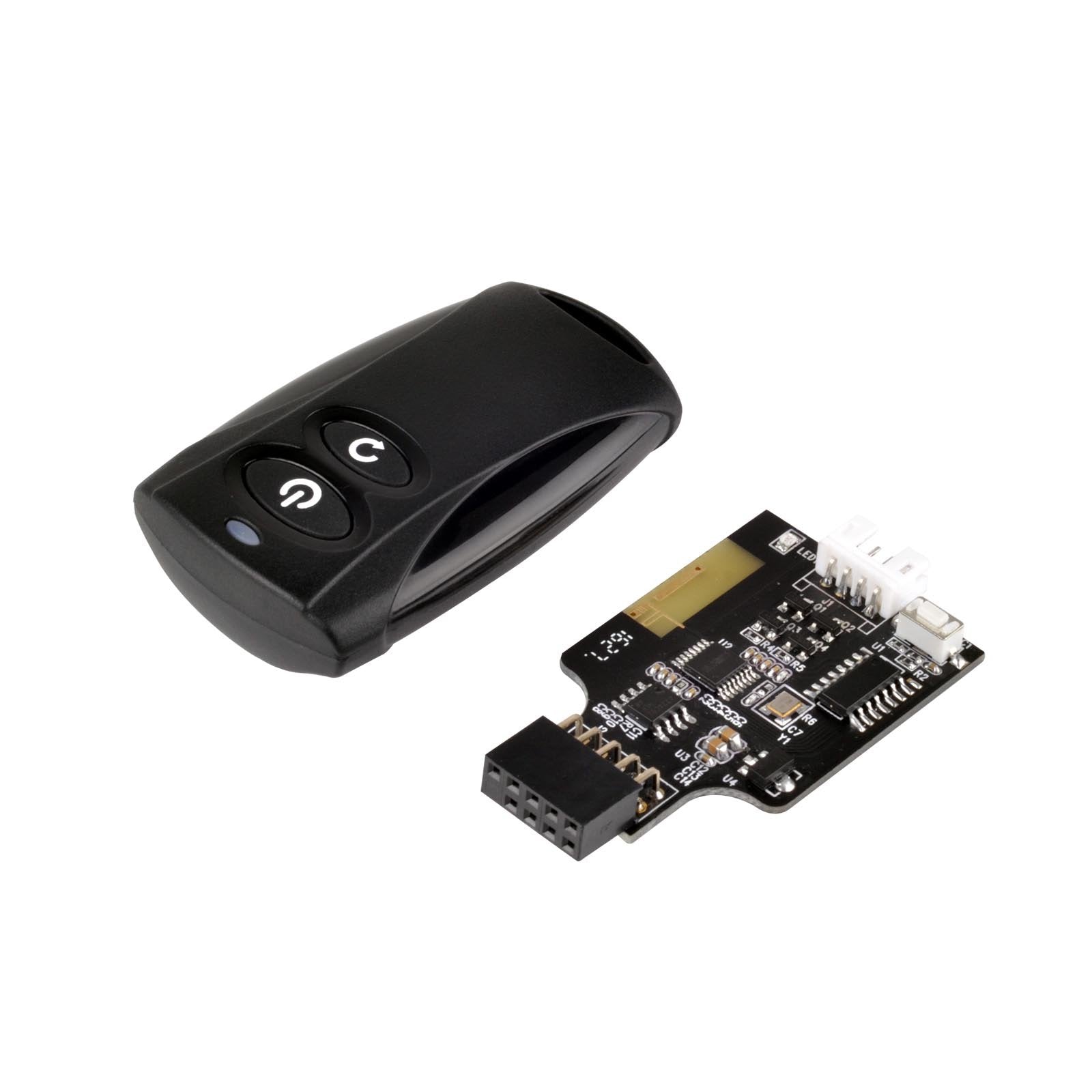 SilverStone Technology 2.4G Wireless Remote Computer Power/Reset Switch, USB 2.0 9-pin Interface ES02-USB Components Other