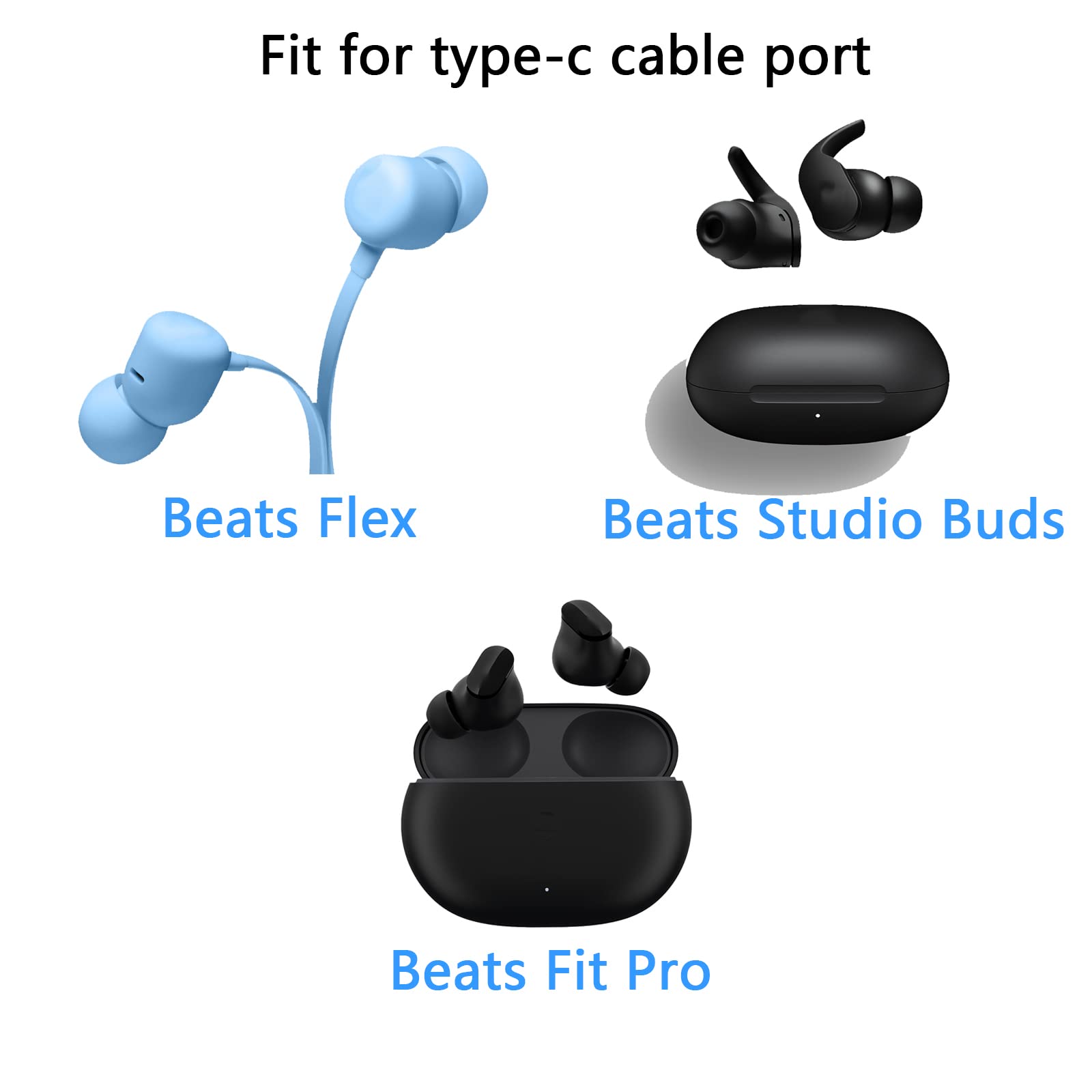 5Ft Usb C Cord Fit For Beats Headphones Charger, For Beats Flex, Studio Buds +, Fit Pro, Studio Pro Earphones Earbuds Fast Charg