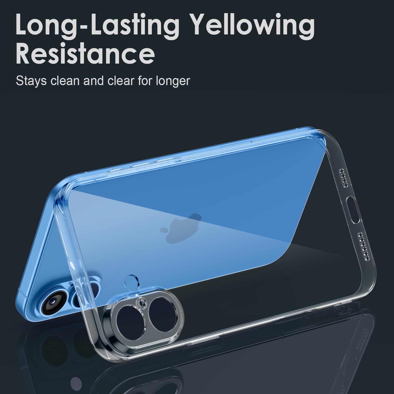 Shamo'S Clear Tpu Case For Iphone 16   With Camera Protection, Ultra Slim, Shockproof, Anti Yellowing, Scratch Resistant, Wirele