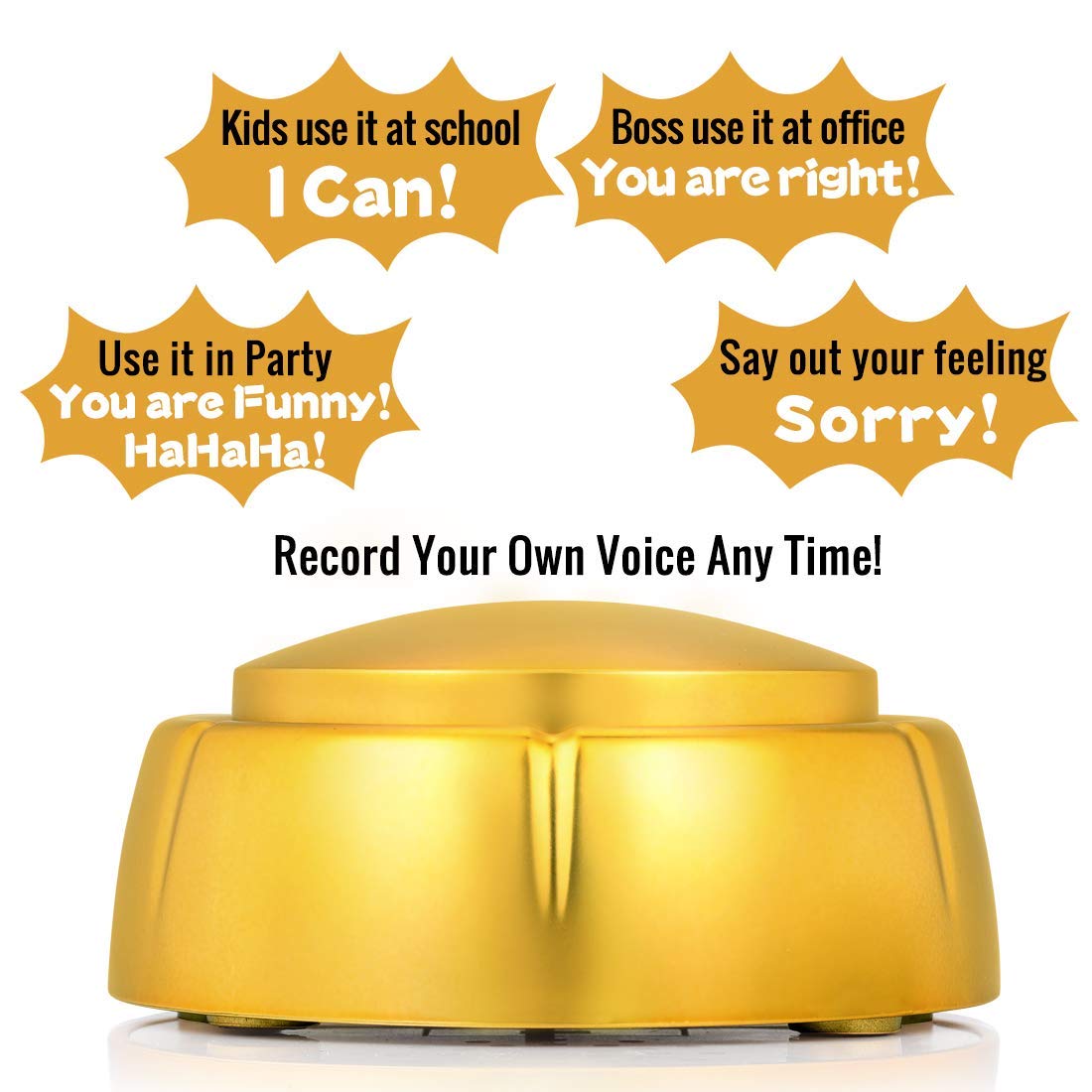 Recordable Button Easy Button Dog Buttons For Communication 30 Seconds Sound Talking Buttons Answer Buzzers Pet Training Buzzers