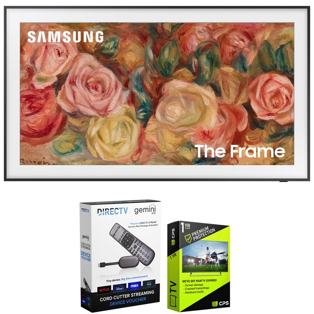 Samsung Qn85Ls03Da 85 Inch The Frame Qled 4K Smart Tv (2024 Model) Bundle With Redeemable Directv Gemini Air Streaming Device An
