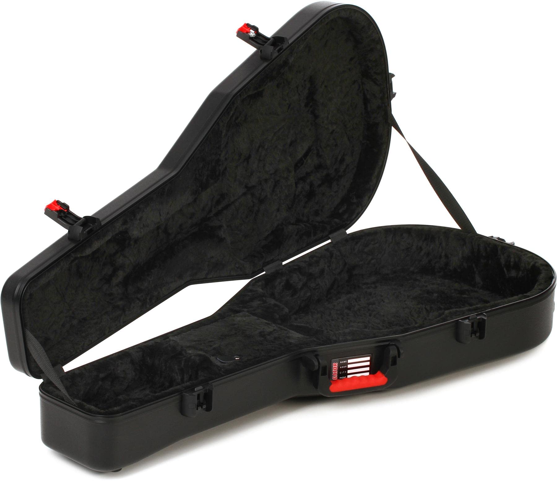Gator Cases Molded Flight Case For Acoustic Dreadnought Guitars With TSA Approved Locking Latches, (GTSA-GTRDREAD)