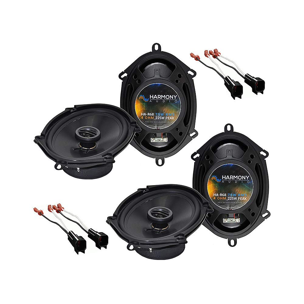 Harmony Audio Compatible with 2004-2009 Mazda3 (2) HA-R68 New Factory Speaker Replacement Upgrade Package 225W Speakers with HA-