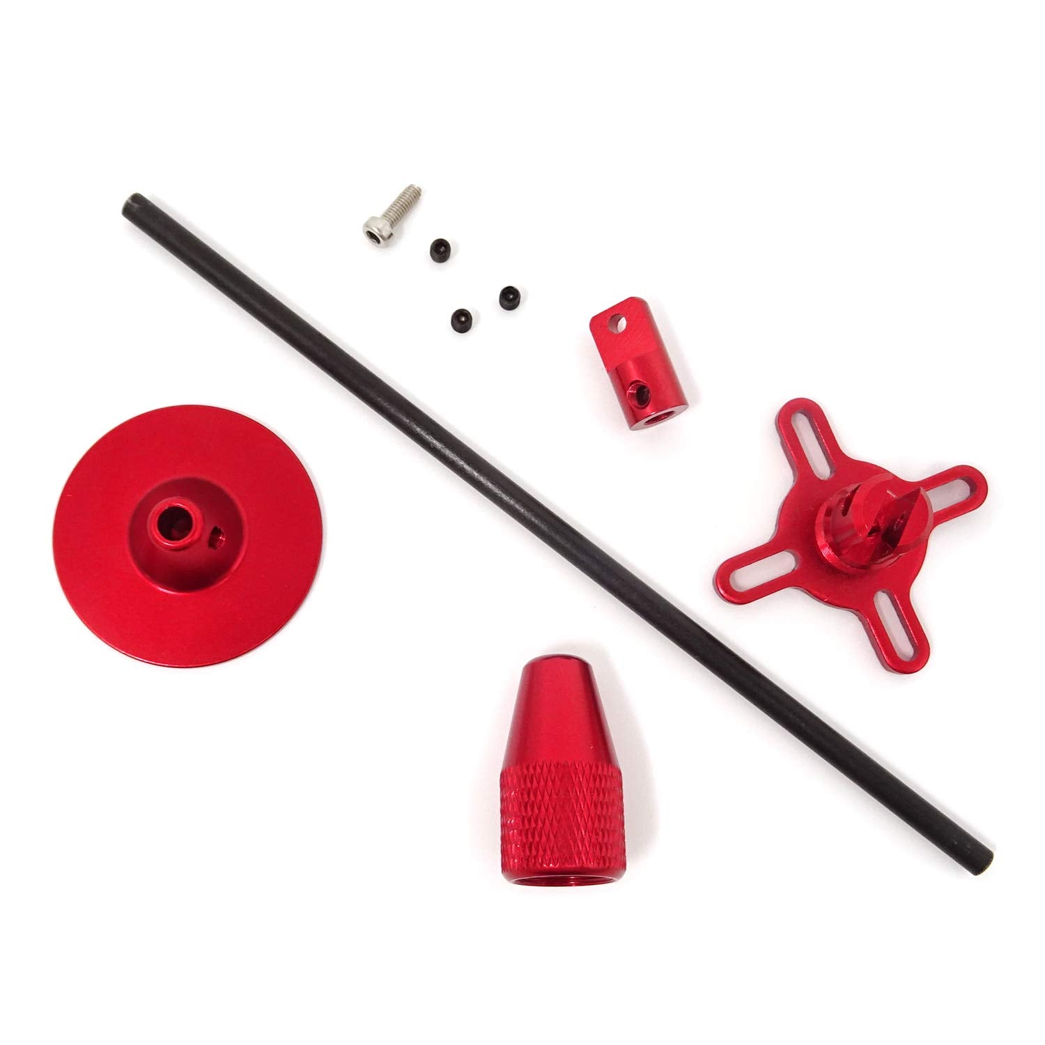 Honbay Cnc Aluminum Gps Folding Antenna Base Mount Holder Bracket For Dji Quadcopter Multicopter (Red)