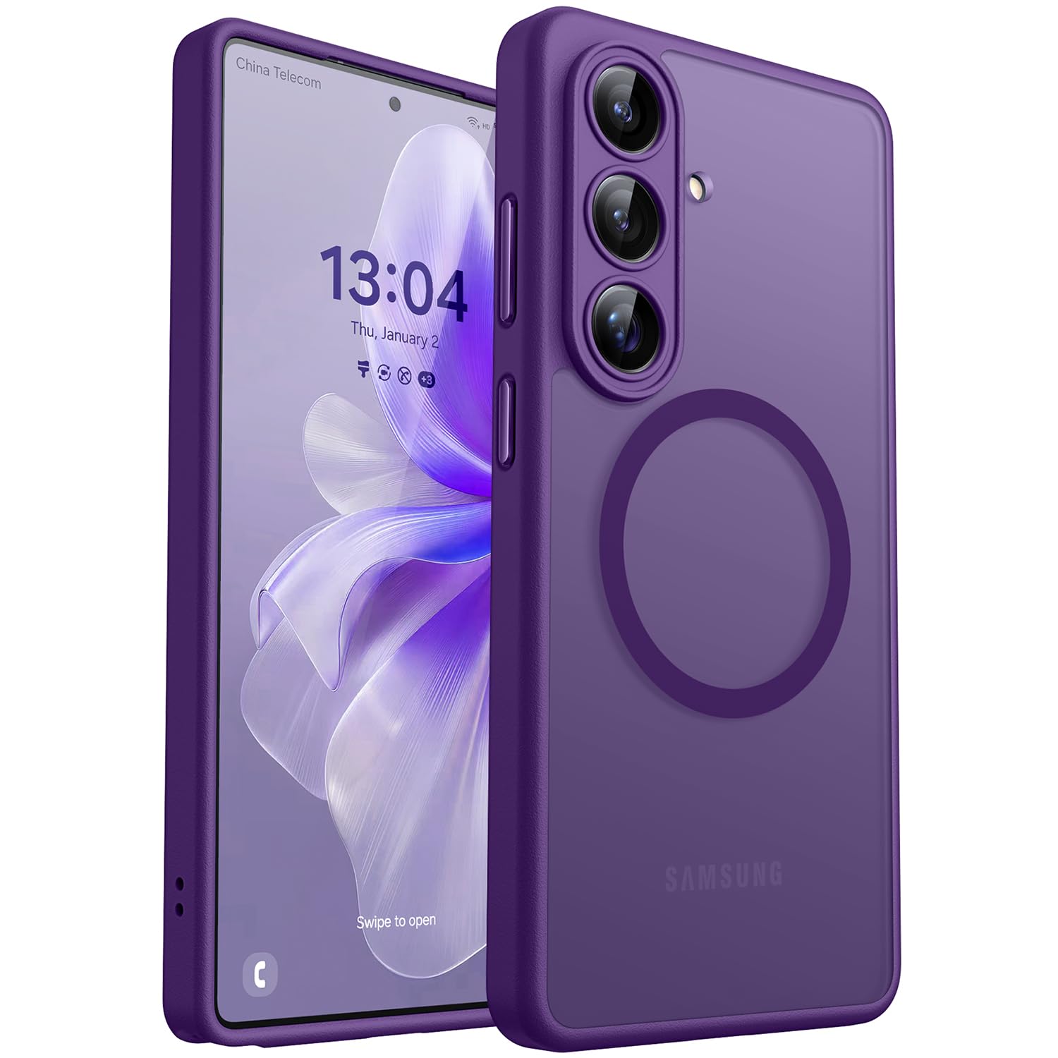 CANSHN Designed for Samsung Galaxy S26 Case (6.3 inch), Upgraded [Full Camera Protection] [Compatible with Magsafe] [Translucent