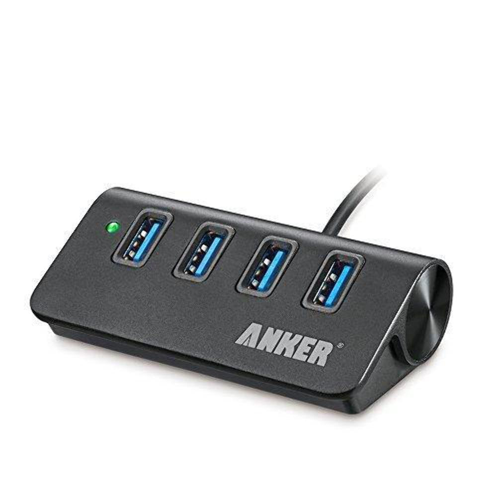 Anker 4 Port Usb 3.0 Unibody Aluminum Portable Data Hub With 2Ft Usb 3.0 Cable For Macbook, Mac Pro / Mini, Imac, Xps, Surface P