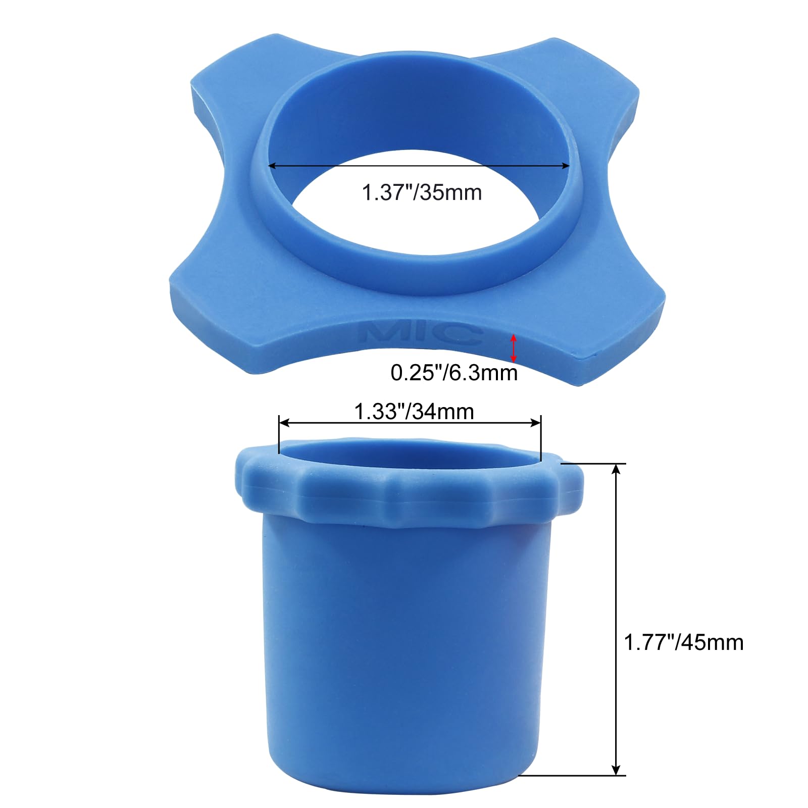 Cionyce 4 Set Microphone Rings And Rods, 4 Pcs Anti Roll Rings, 4 Pcs Botton Rod