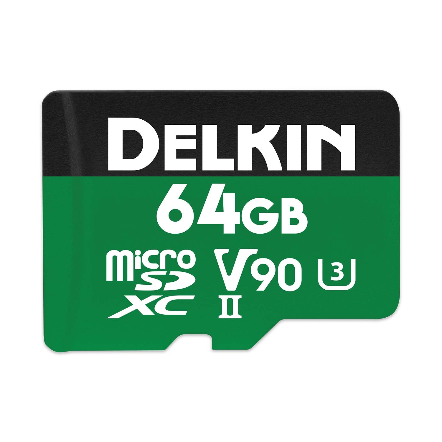 Delkin Devices 64Gb Power Micro Sd Card Uhs Ii (U3/V90)   300Mb/S Read, 250Mb/S Write, 8K, 4K, 3D, Hdr, 360 Recording | Micro Sd