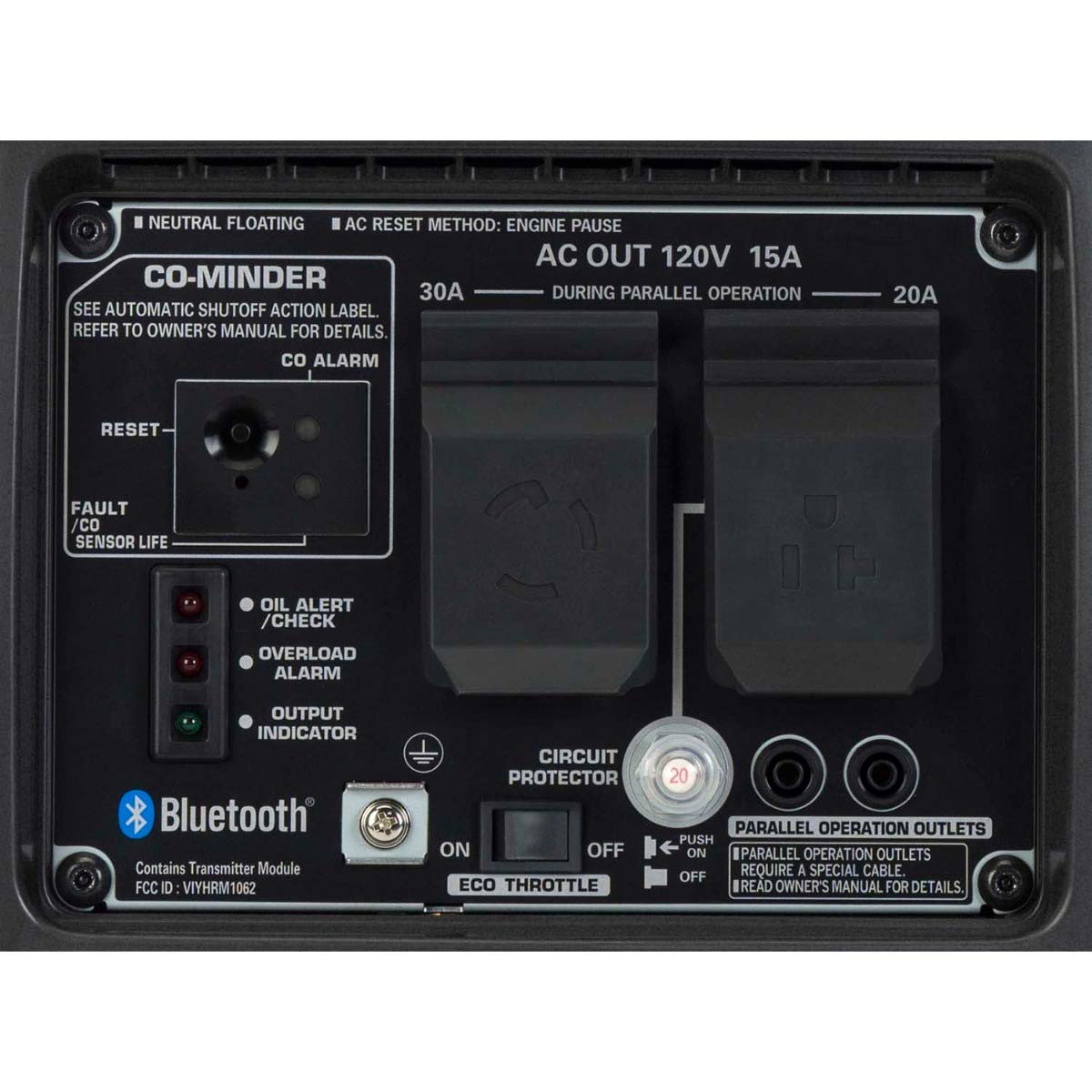 Honda Eu2200Itan1 2200-Watt 120-Volt Companion Super Quiet Portable Inverter Generator With Co-Minder - 49-State