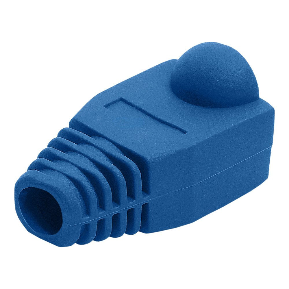 Cmple 50 Pack Rj45 Strain Relief Boots, Rj45 Boots For Cat6, Cat5E Ethernet Rj45 Lan Cable Connector Boots Cover   50 Pcs, Blue