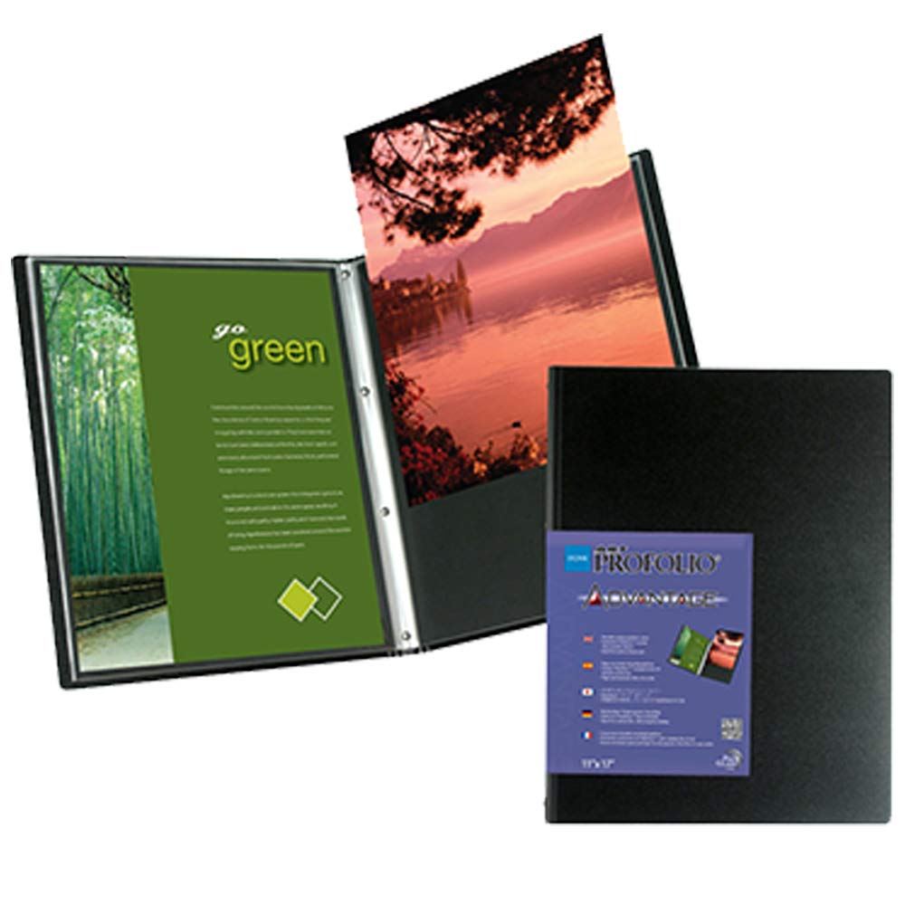 Profolio By Itoya, Art Profolio Advantage, 24 Sheets Presentation Book   Portrait, 8.25 X 11.75 Inches