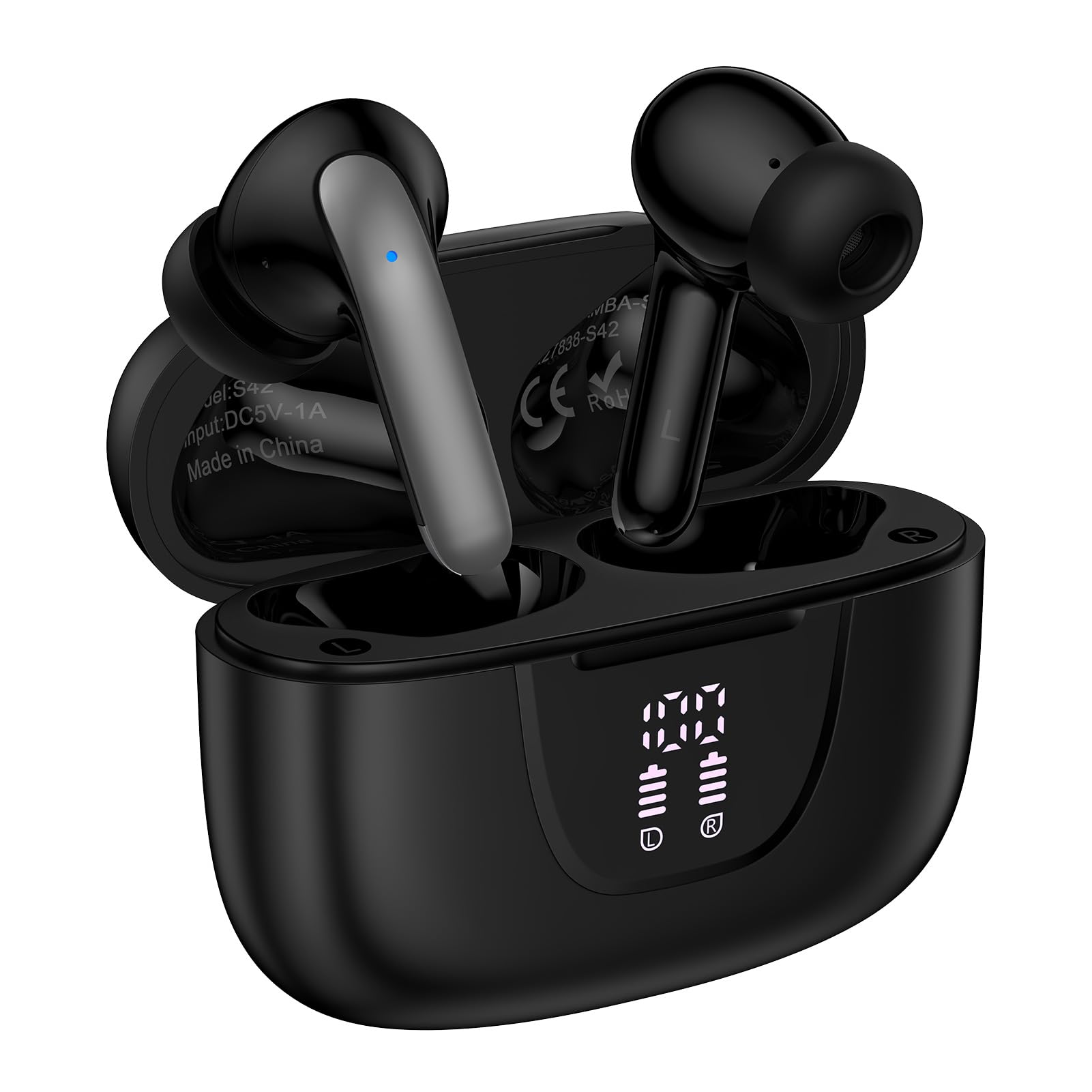 Wireless Earbuds Bluetooth 5.3 in Ear Headphone for Samsung Galaxy S26 S25 Ultra S24 S23 S22 S20 A16 A17 60H Playback LED Power 