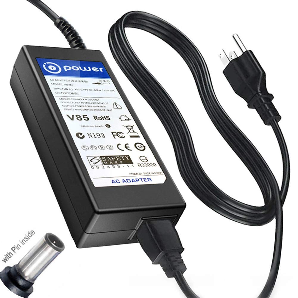 T POWER 19V Charger for Samsung CJG5 C32JG50 Series 22 27 32 QHD Curved Gaming Monitor LC27JG50QQN, LC27JG50QQNZA, LC32JG50QQN,