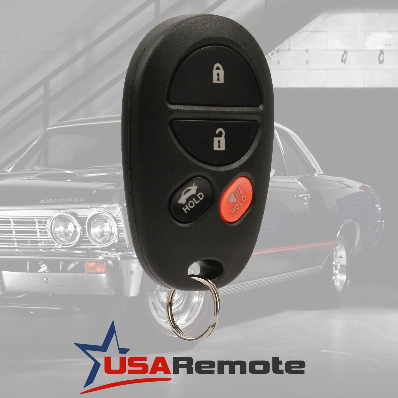 Key Fob Keyless Entry Remote Fits Toyota Avalon, Solara 2005 2006 2007 2008 (Gq43Vt20T 4 Btn)