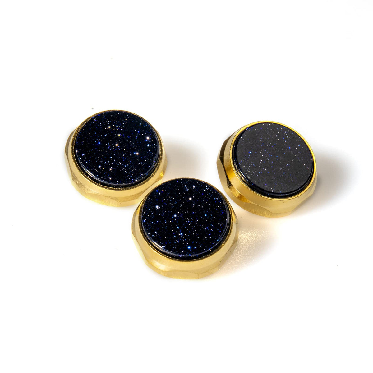 Cheerock Trumpet Valve Caps Finger Buttons Trumpet Replacement Accessories 3Pcs Starry Sky