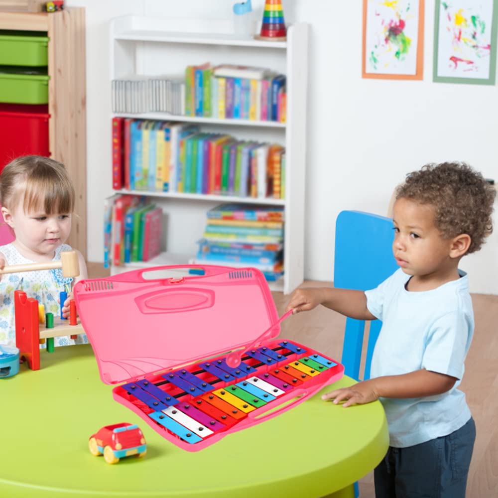 Tkocisa Xylophone 25 Notes Glockenspiel Xylophone, Professional Xylophone For Beginners Kids Music Teaching, Chromatic Glockensp