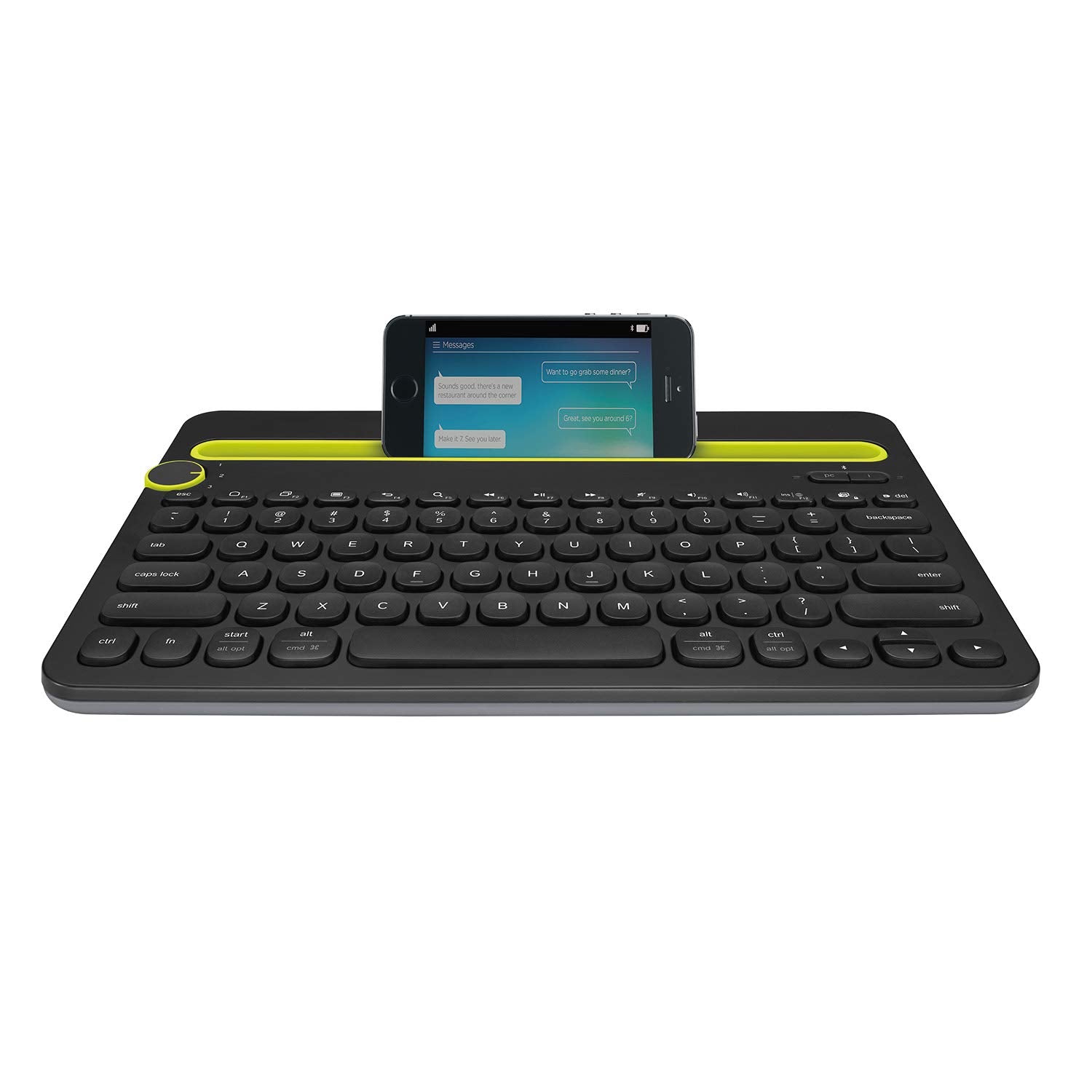 Logitech Bluetooth Multi Device Keyboard K480   Black   Works With Windows And Mac Computers, Android And Ios Tablets And Smartp